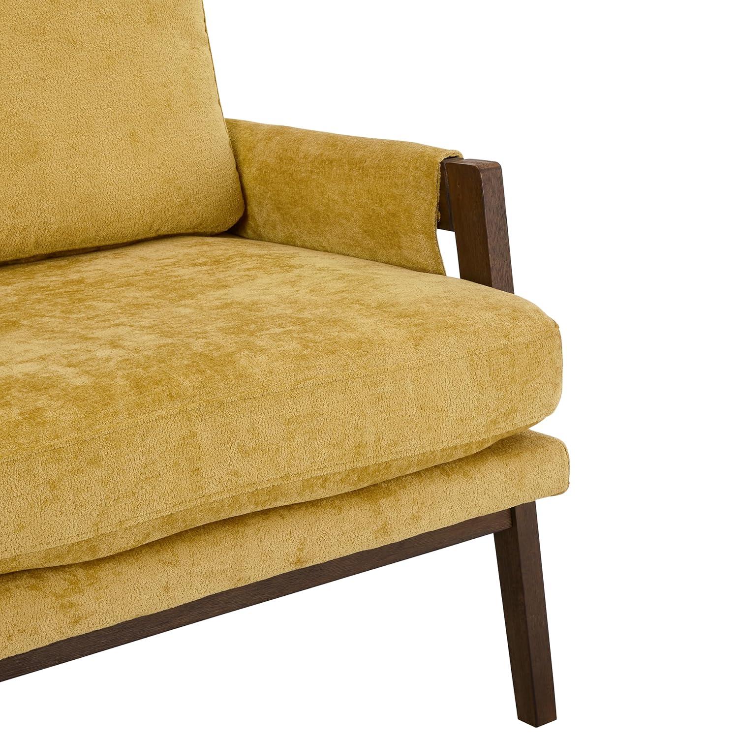 Roundhill Furniture Kelly Mid-Century Modern Velvet Accent Armchair