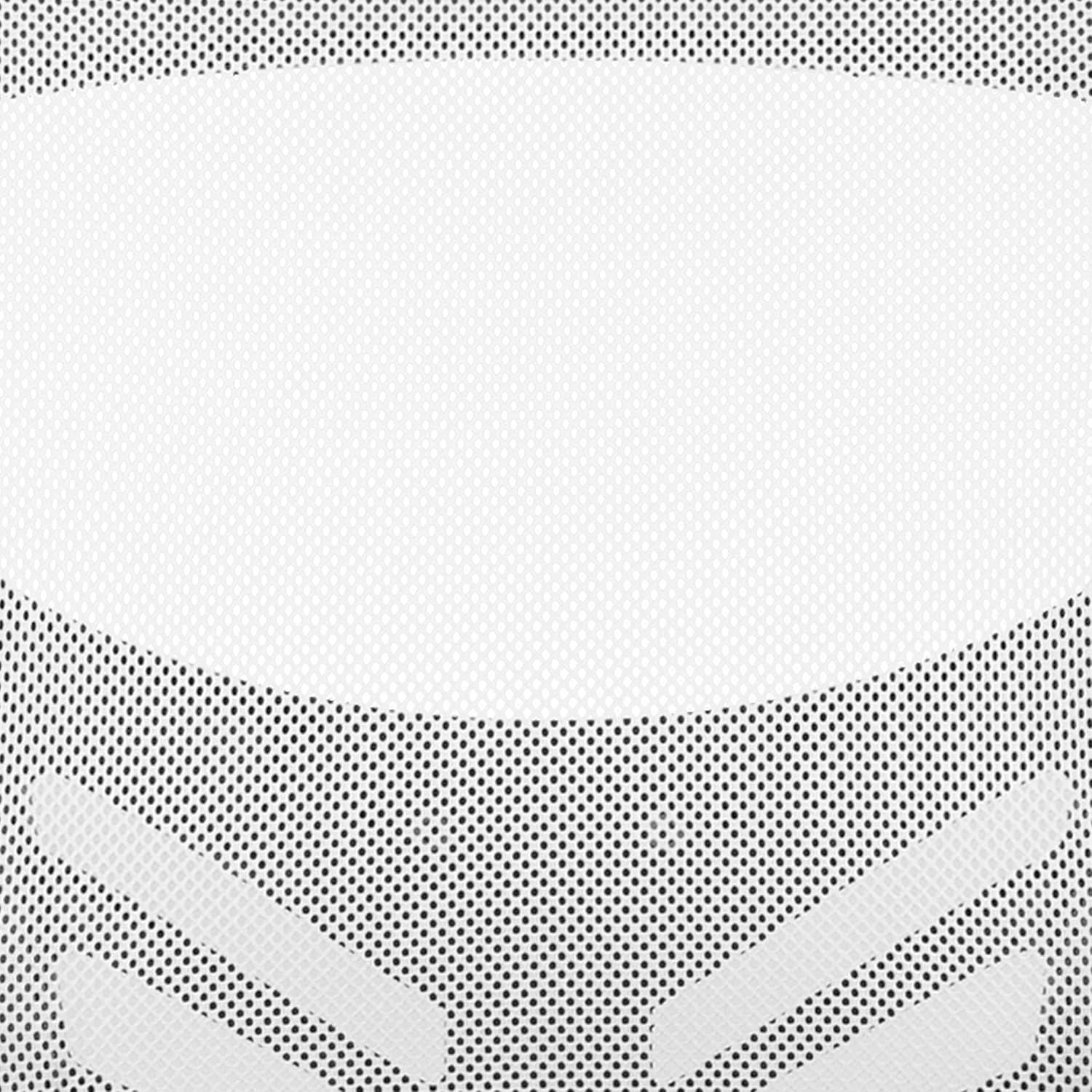 Flash Furniture Mid-Back White Mesh Multifunction Executive Swivel Ergonomic Office Chair with Adjustable Arms
