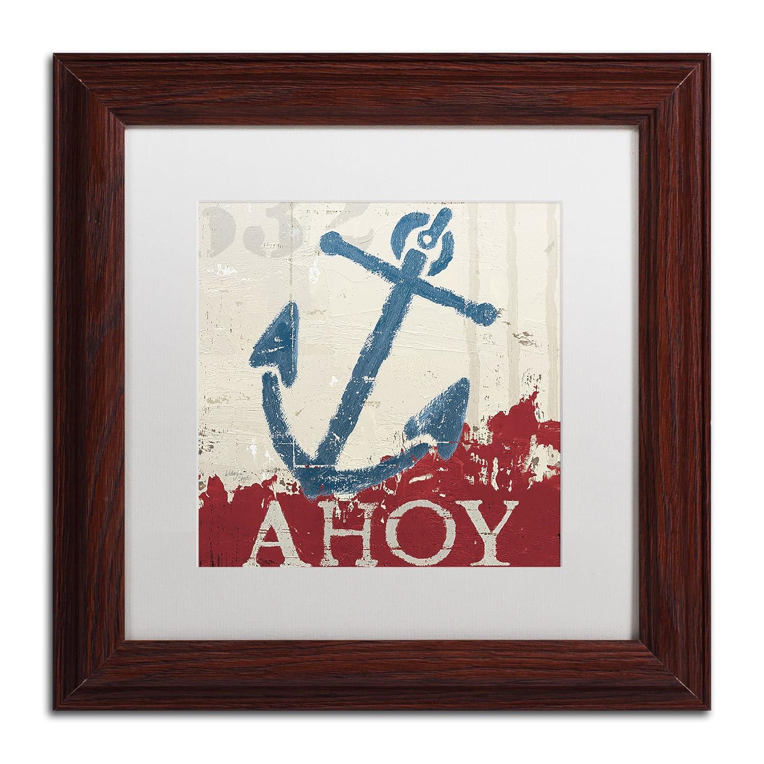 Trademark Fine Art 'Nautical IV' by Wellington Studio Framed Graphic Art | Wayfair