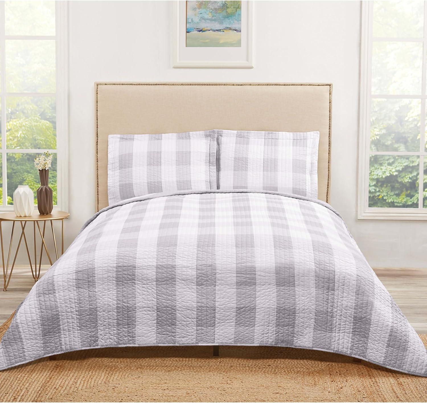 Truly Soft Buffalo Plaid Farmhouse / Country Plaid Quilt Set