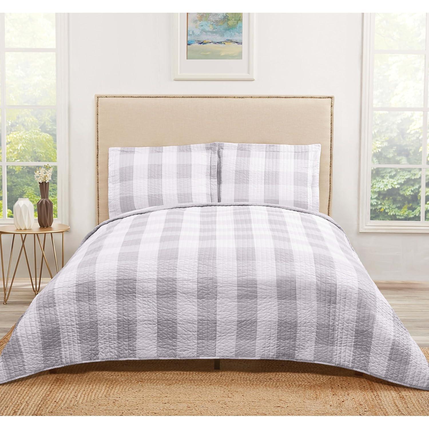 Truly Soft Buffalo Plaid Farmhouse / Country Plaid Quilt Set