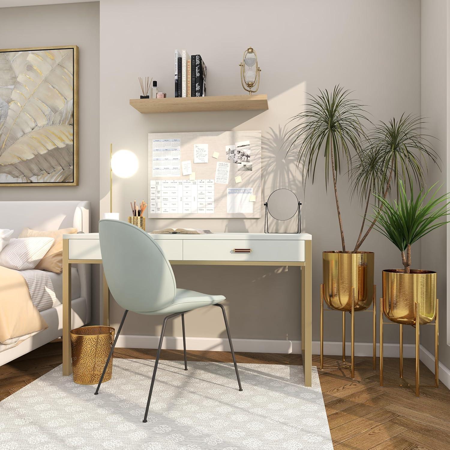 CosmoLiving by Cosmopolitan 2 - Piece Metal Dome Indoor Outdoor Planter with Removable Stand Set