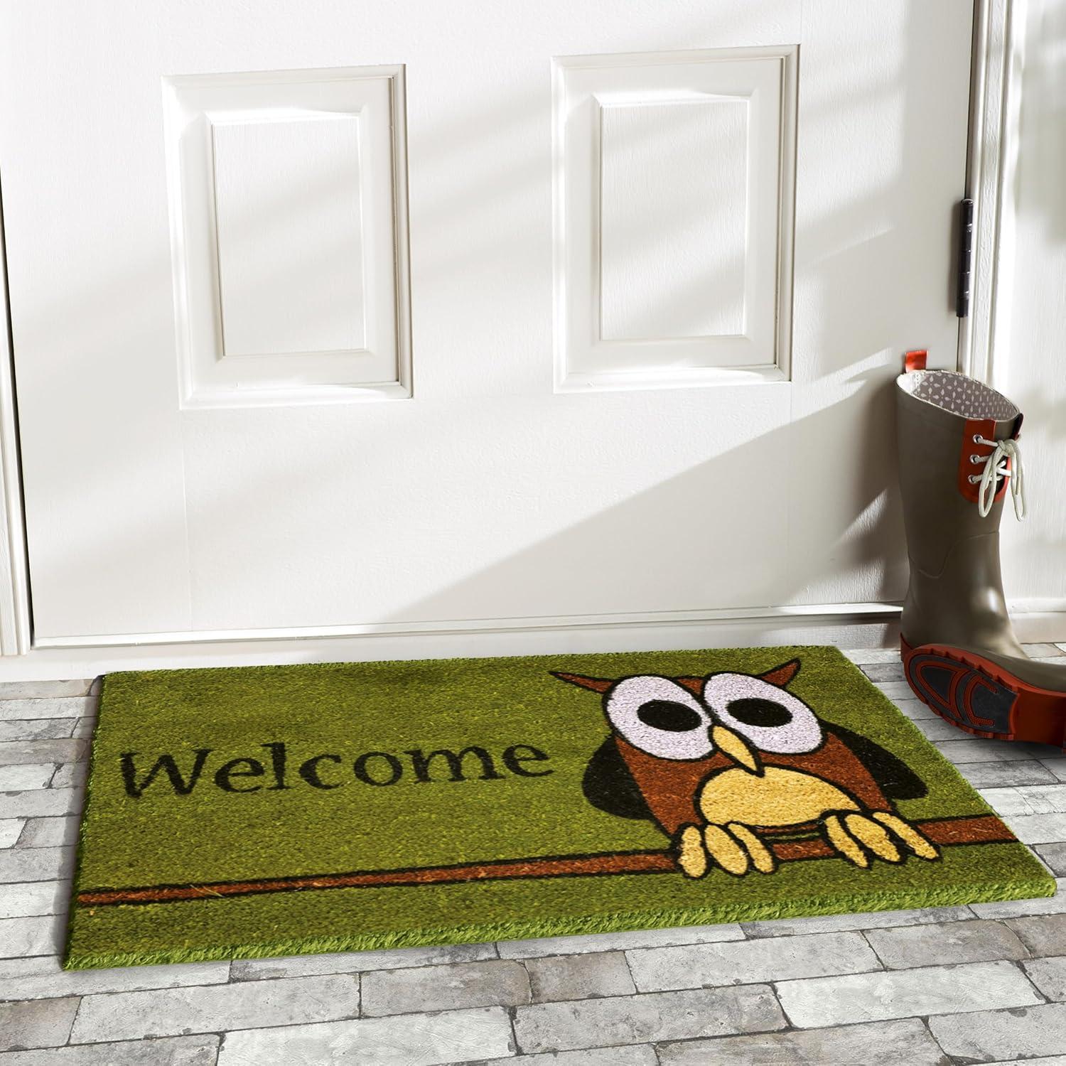 Calloway Mills Owl Welcome Outdoor Doormat