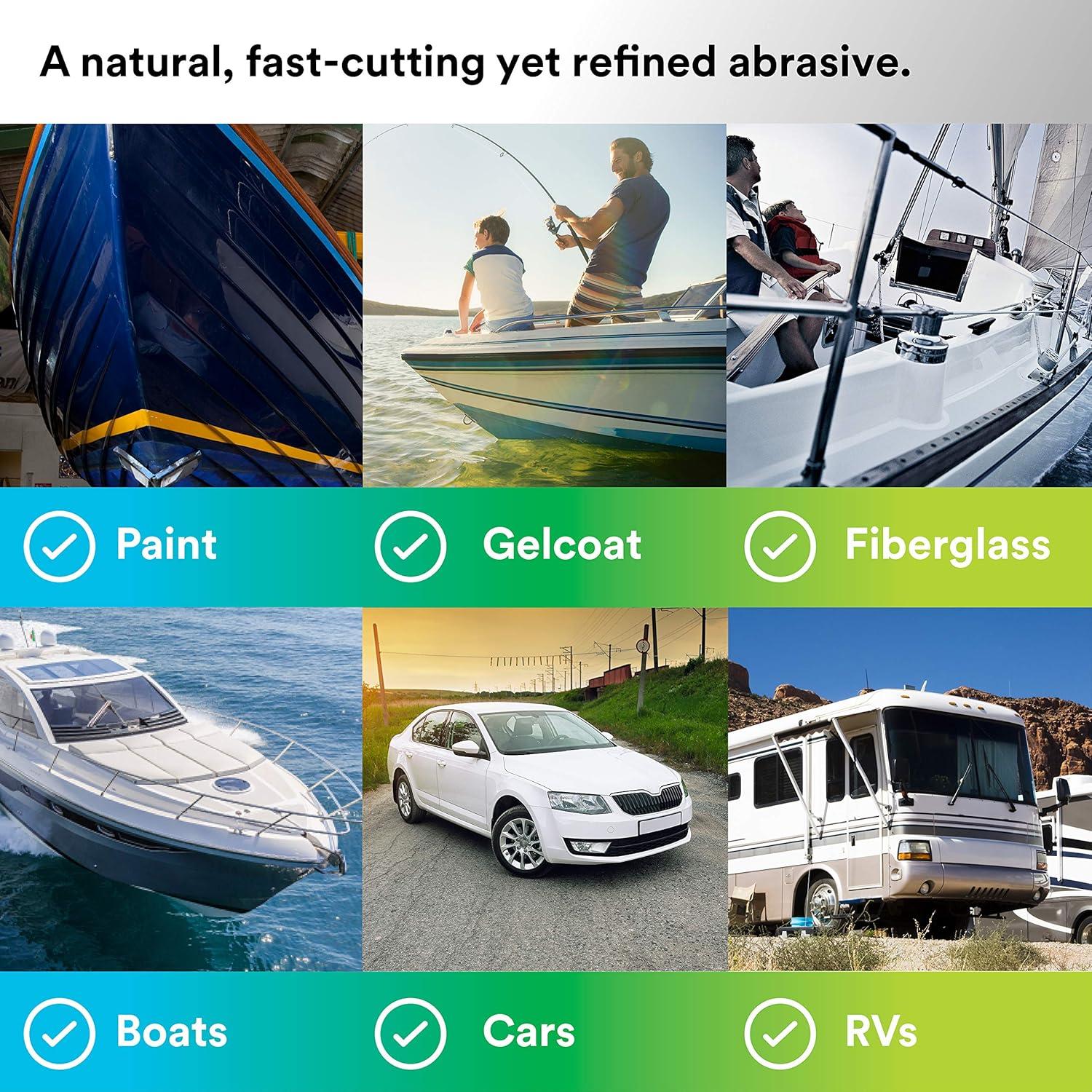 3M Wool Polishing Pad (05713) For Boats, Cars, Trucks and RVs Single-Sided 9 Inches , Yellow