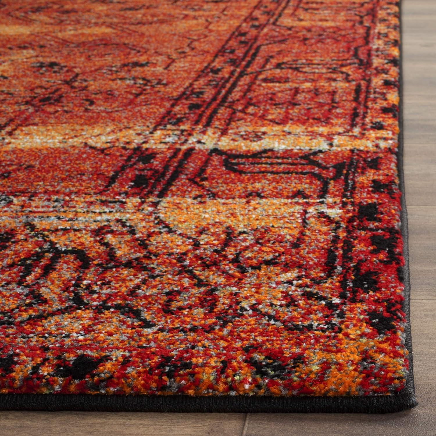 Vintage Hamadan VTH216 Power Loomed Accent Rug - Orange - 2'7"x5' - Safavieh.