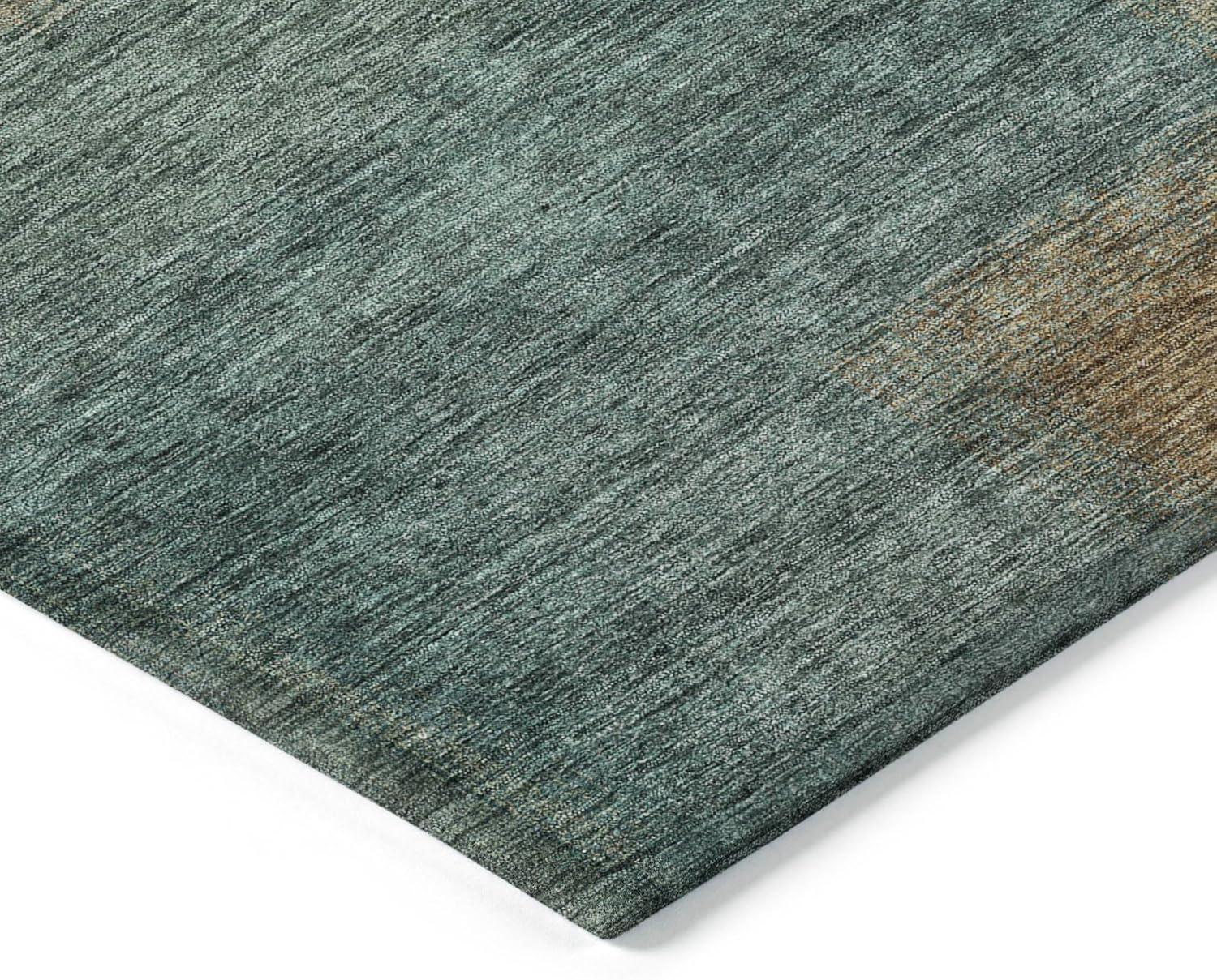 Addison Rugs Machine Washable Indoor/ Outdoor Chantille Ombre Rug Teal - 2'3" x 7'6"