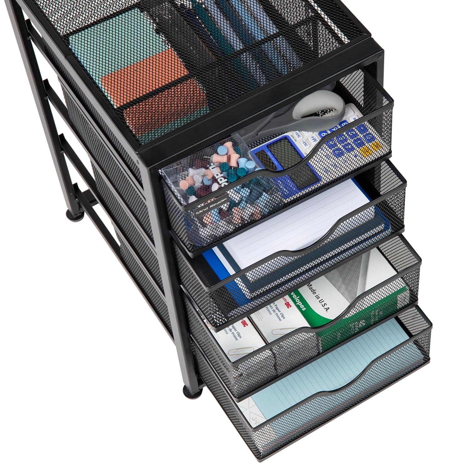 Mind Reader Mind Reader File Storage Drawers, Desktop Organizer, File Storage, 10.25"L x 12.375"W x 16"H