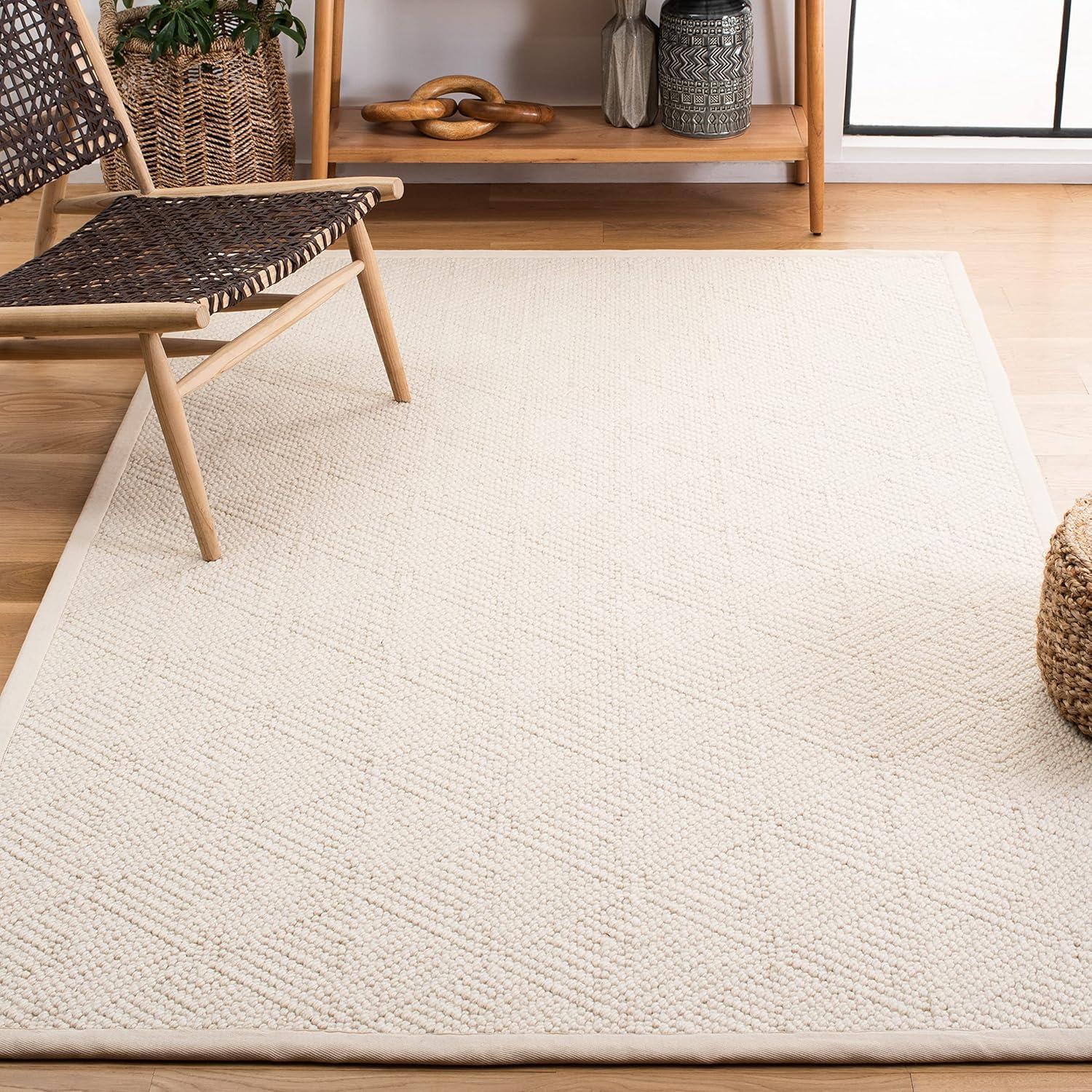Natural Fiber NF483 Flat Weave Indoor Accent Rug - Ivory - 3'x5' - Safavieh