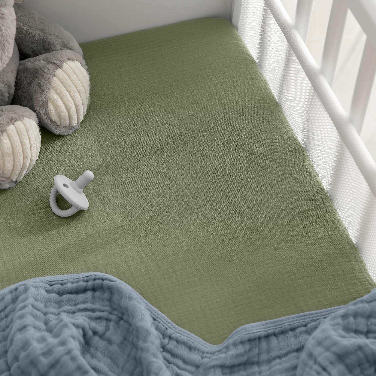 Comfy Cubs Fiited Sheets Cotton Blend Fitted Bassinet Sheet