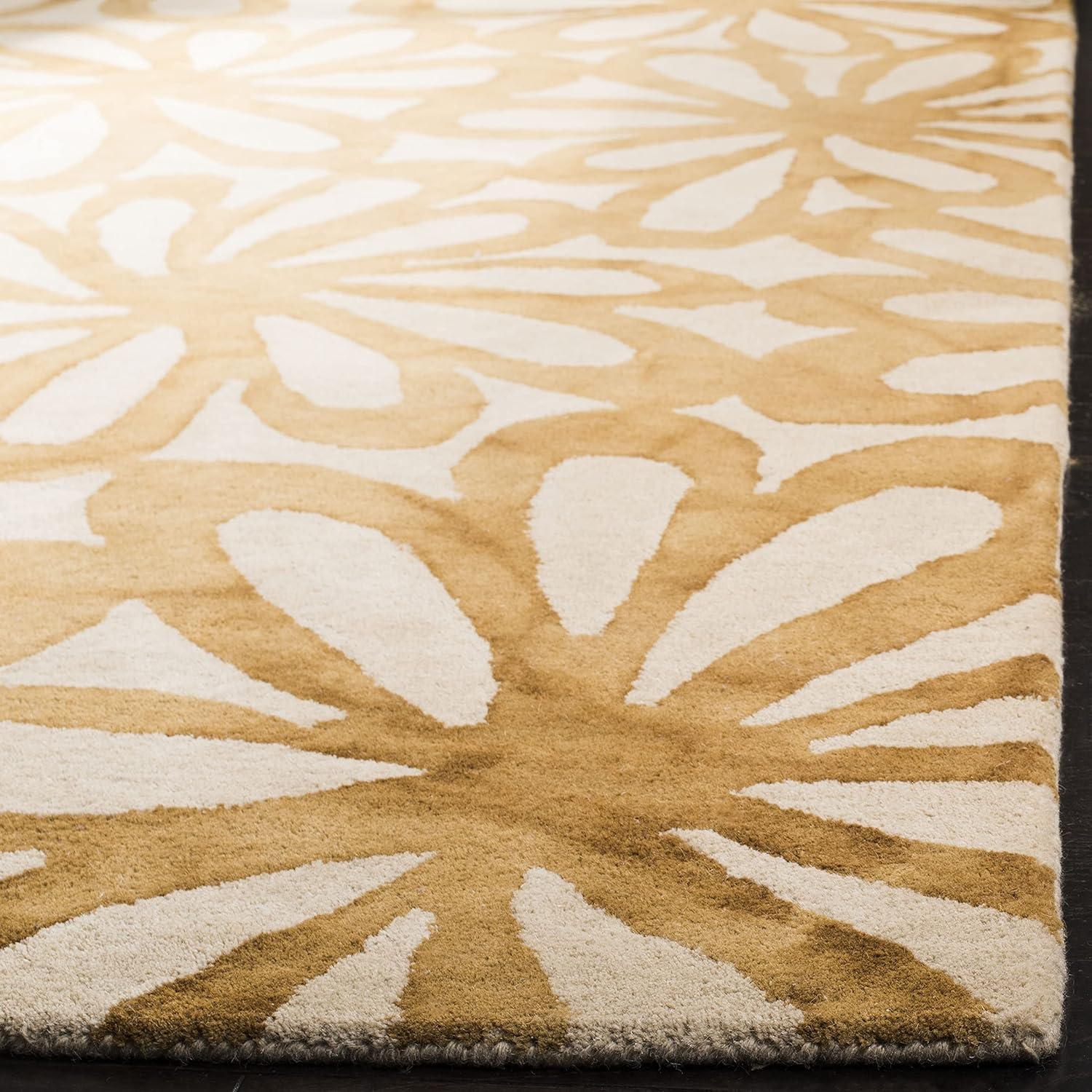 Dip Dye DDY527 Hand Tufted Runner Rug - Beige/Gold - 2'3"x10' - Safavieh.
