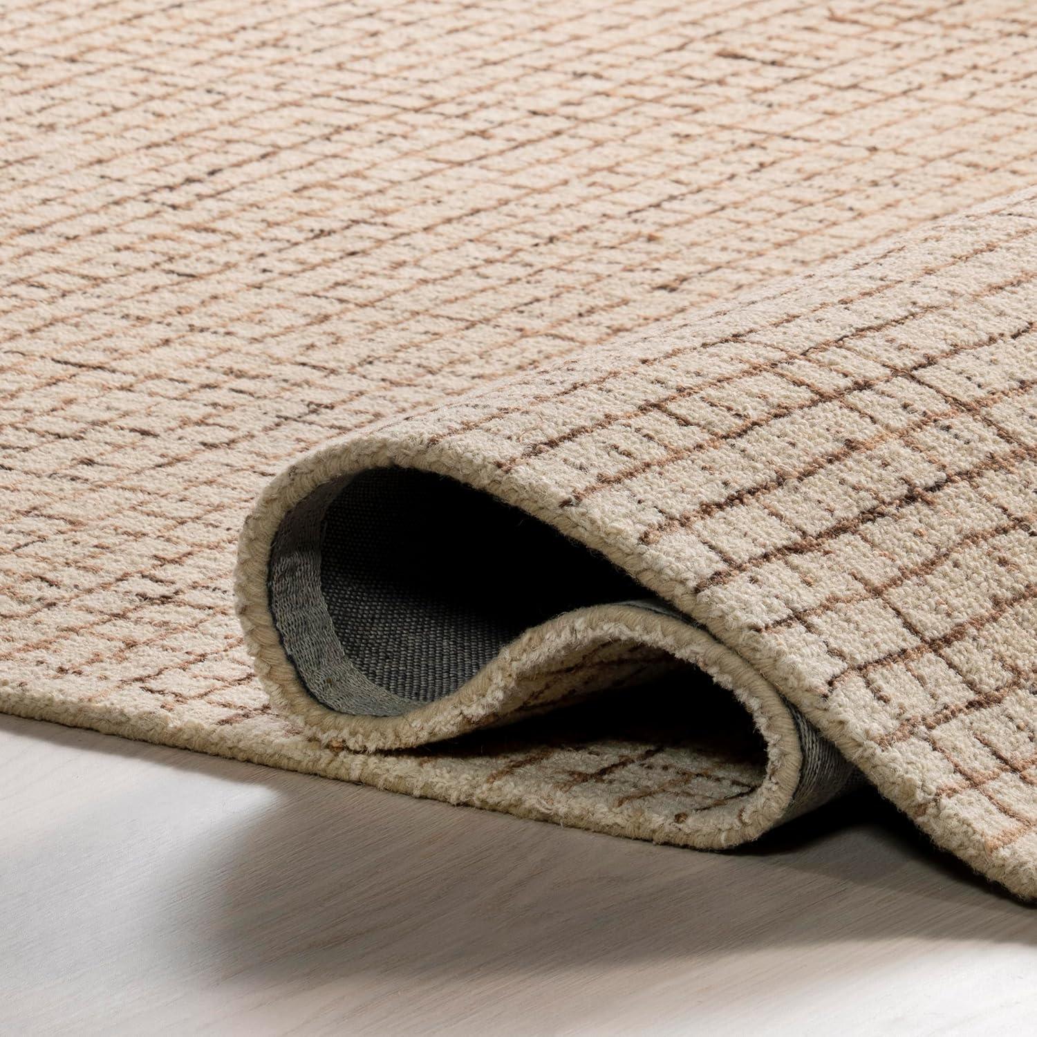 Katasha Checked Wool Area Rug