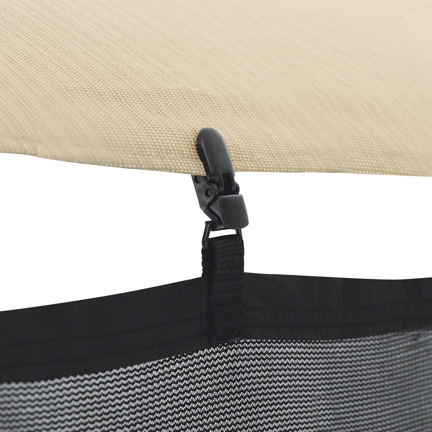 Classic Accessories Universal Patio Umbrella Shade Screen, Black