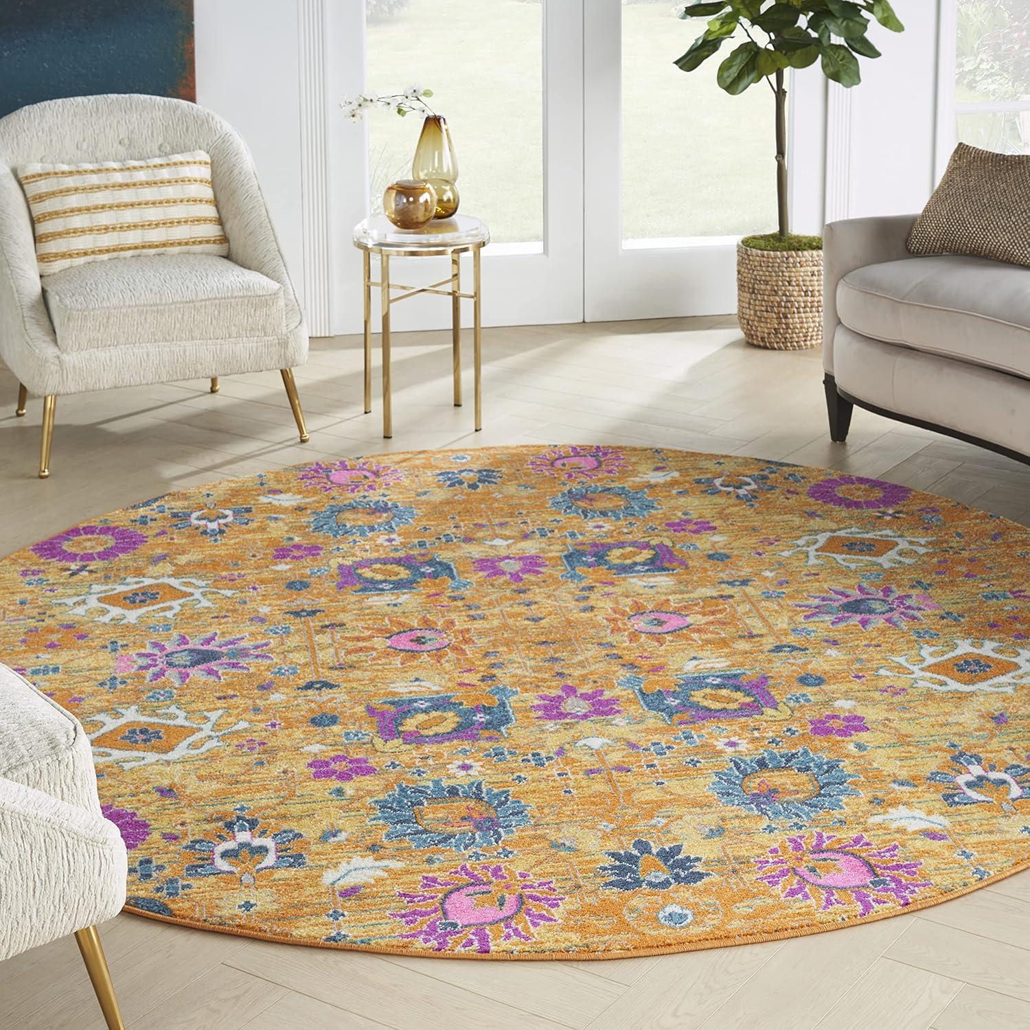 Nourison Passion Bohemian Indoor Rug Sunburst 8' x Round