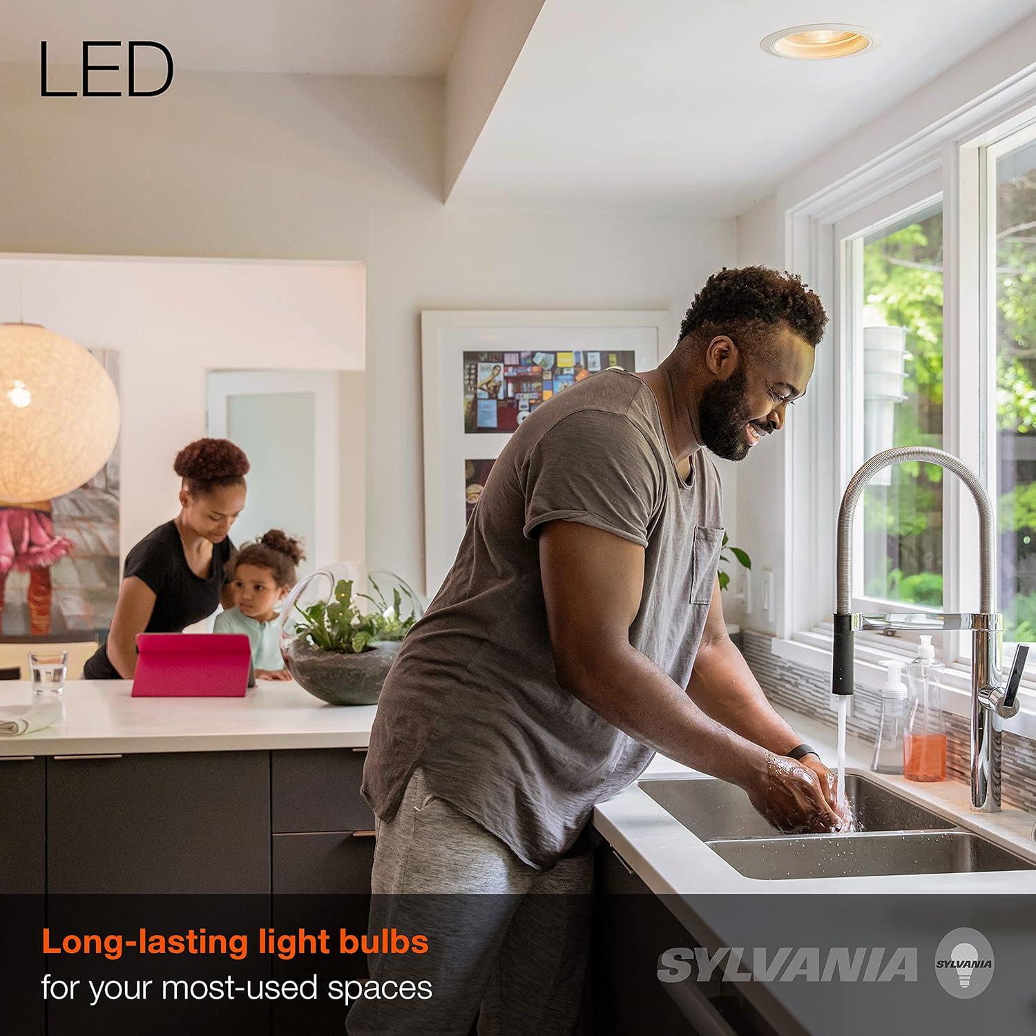 SYLVANIA LED Flood Light Bulb, PAR38, 13W, 3000K, Soft White, 2 Pack