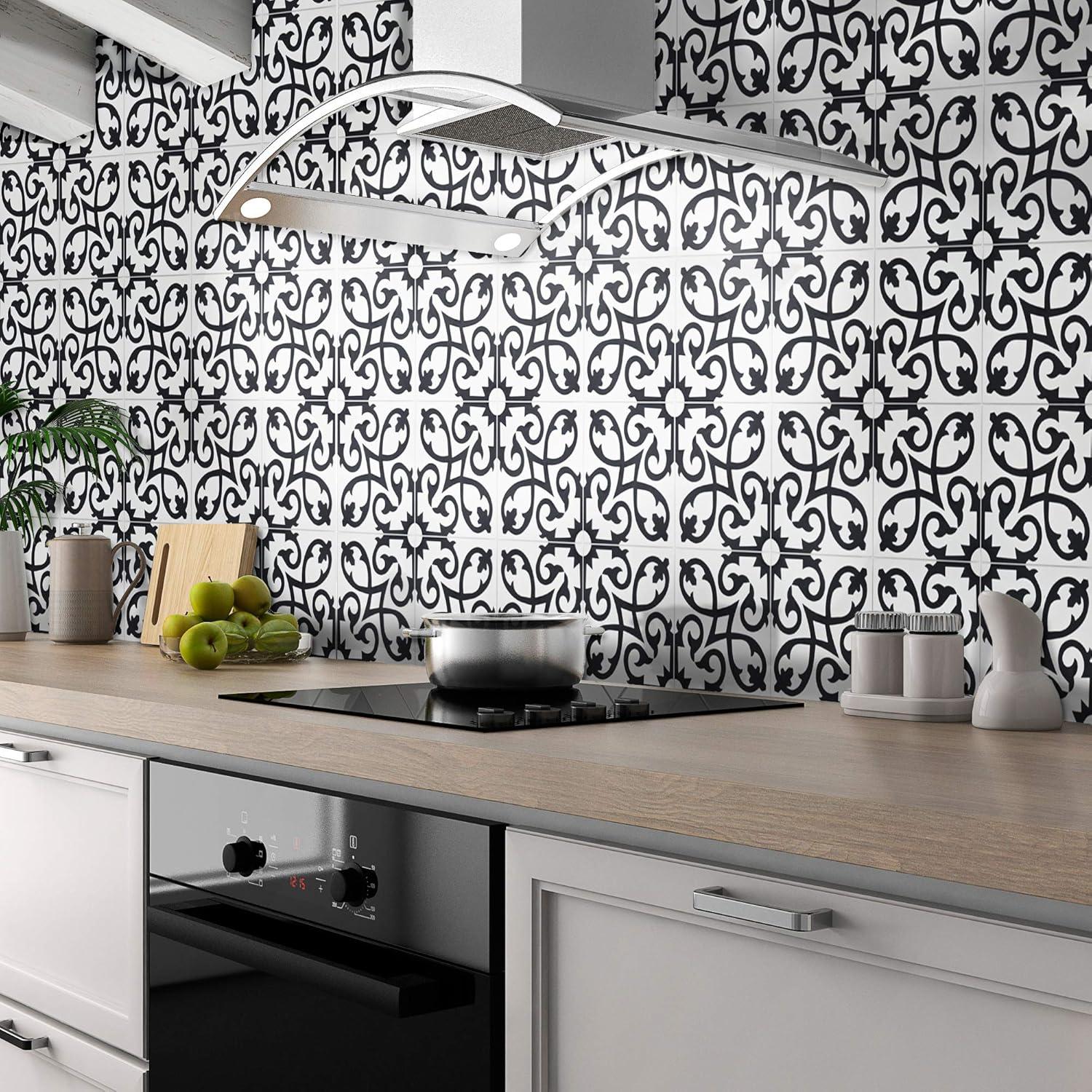 Moroccan Mosaic Orika 8" x 8" Cement Patterned Wall & Floor Tile