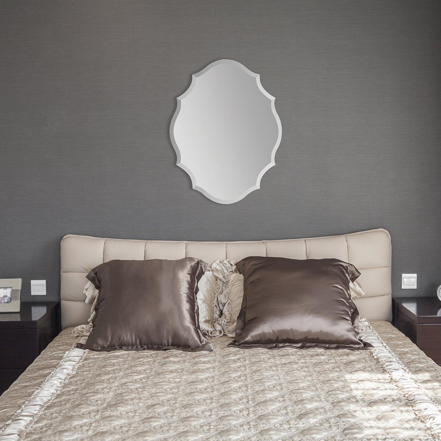 Renwil Emma Mirror in Wave Pattern Frame