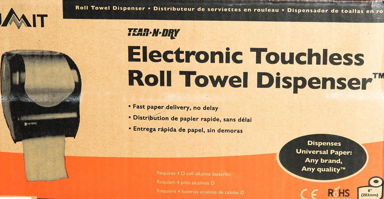 San Jamar Tear-N-Dry Touchless Roll Towel Dispenser, 16.75 x 10 x 12.5, Silver