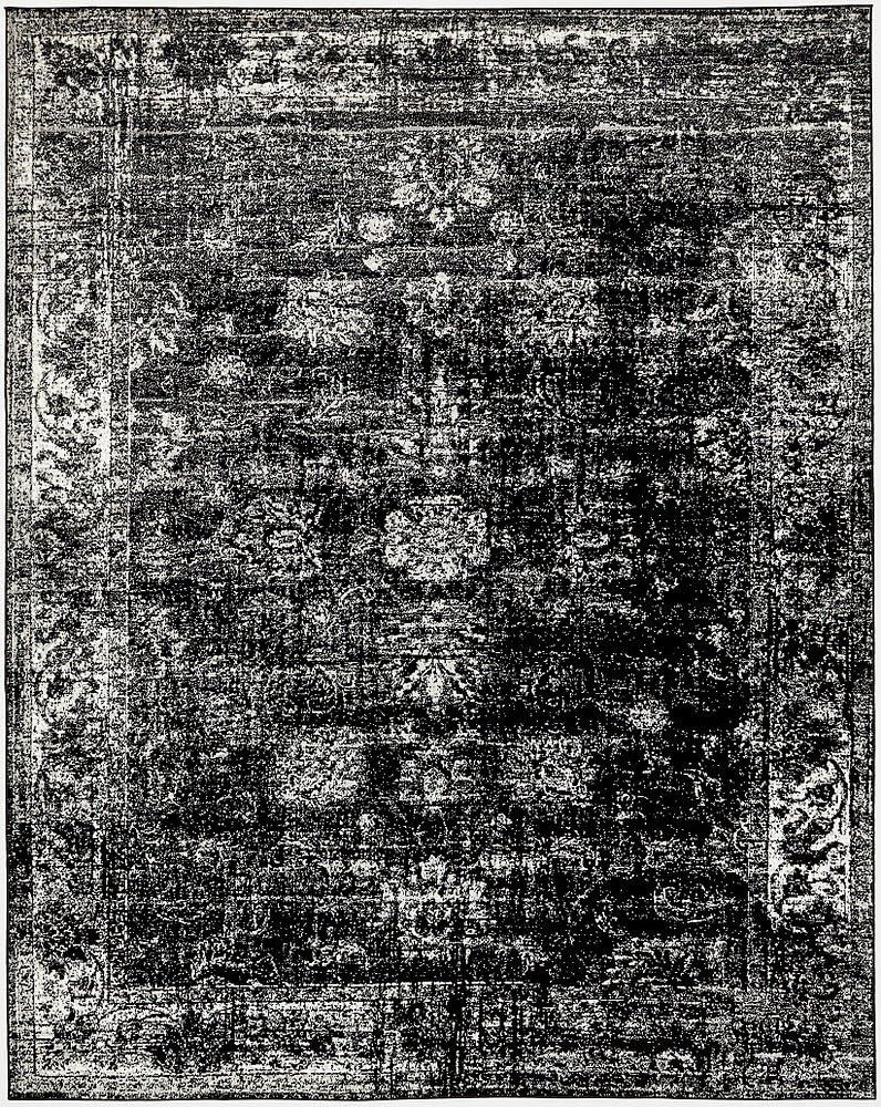 Unique Loom 9' 0 x 12' 0 Sofia Casino Black Area Rug