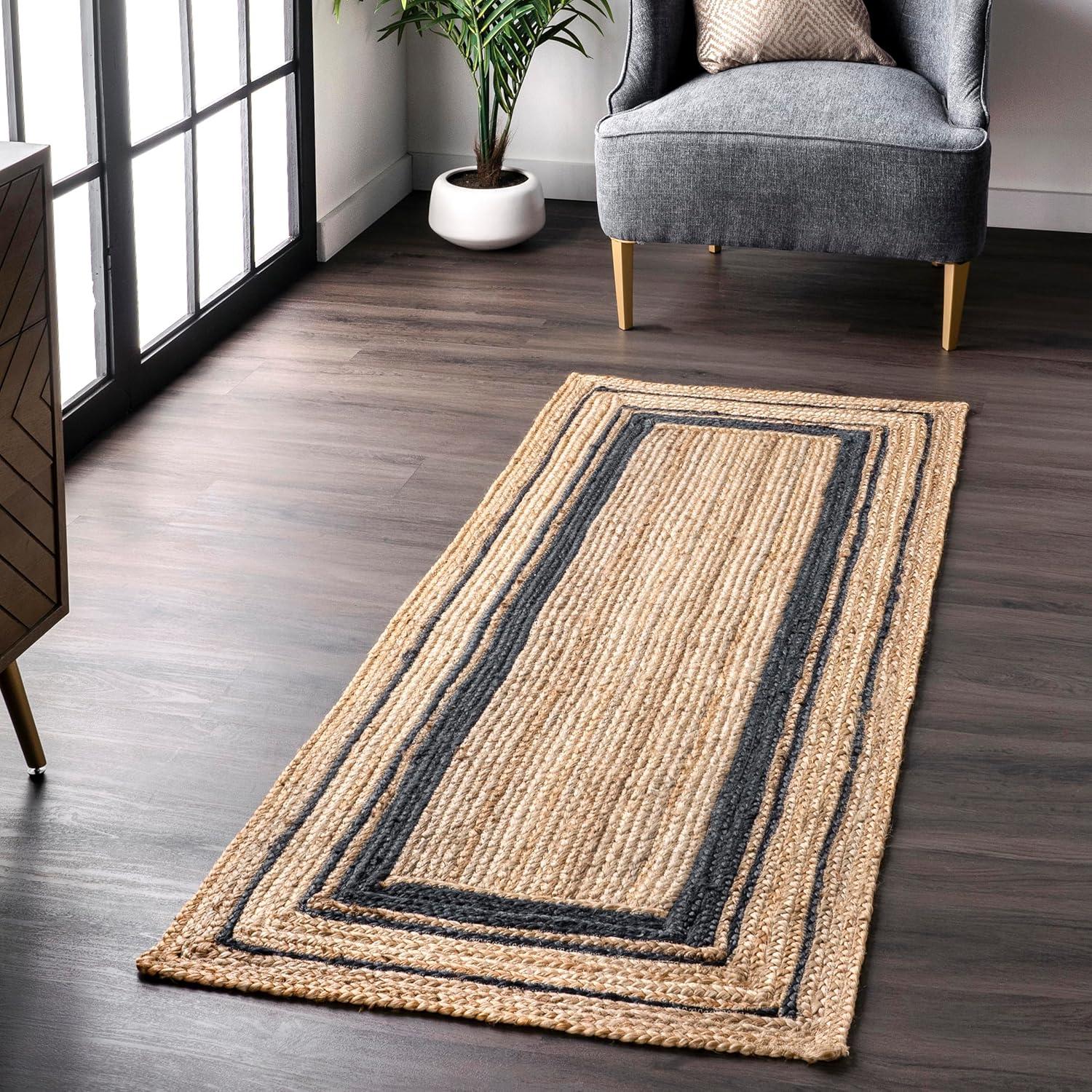 nuLOOM Rikki Coastal Braided Jute Area Rug