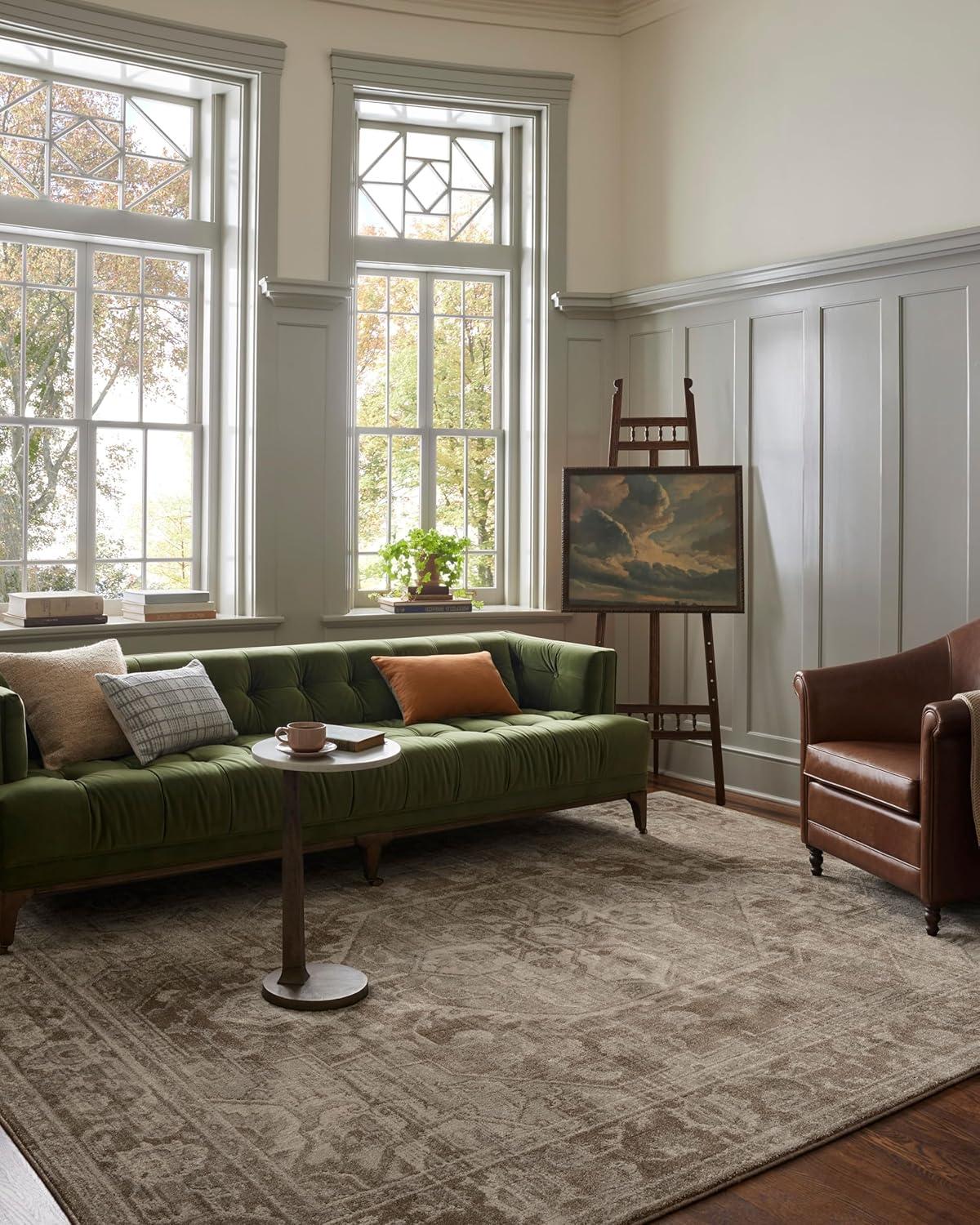Magnolia Home by Joanna Gaines x Loloi Mona Cocoa / Stone Area Rug
