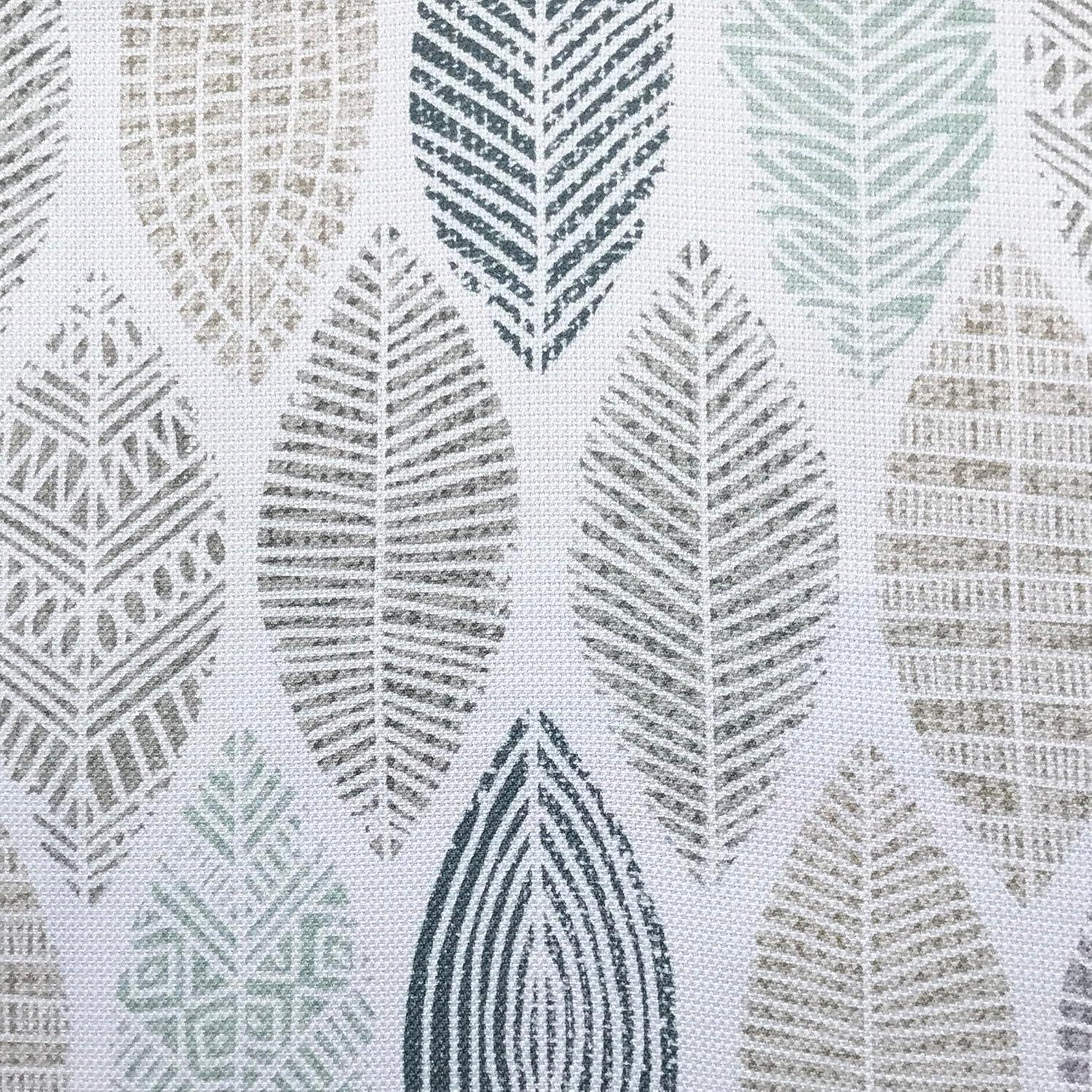 95"x40" Hotaru Leaf Print Semi-Sheer Grommet Curtain Panel - No.918