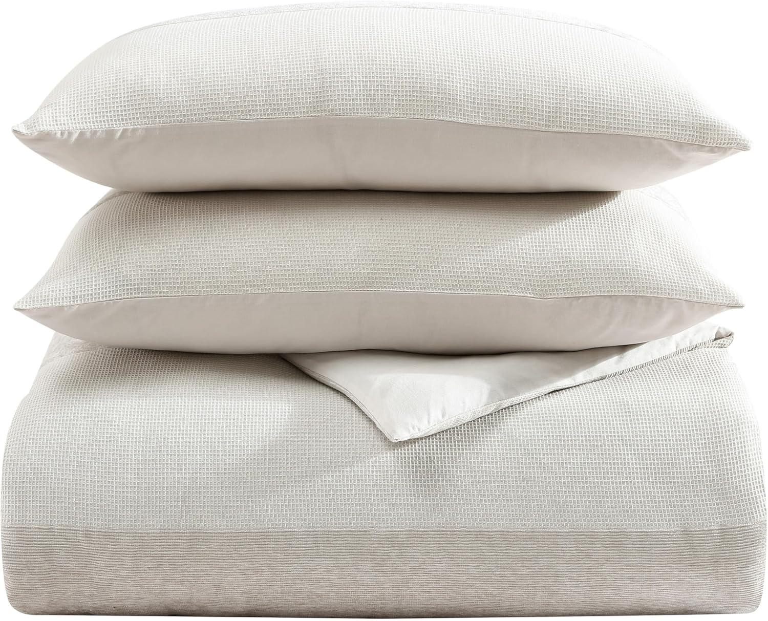 Vera Wang Vera Wang Chenille Waffle Stripe Beige