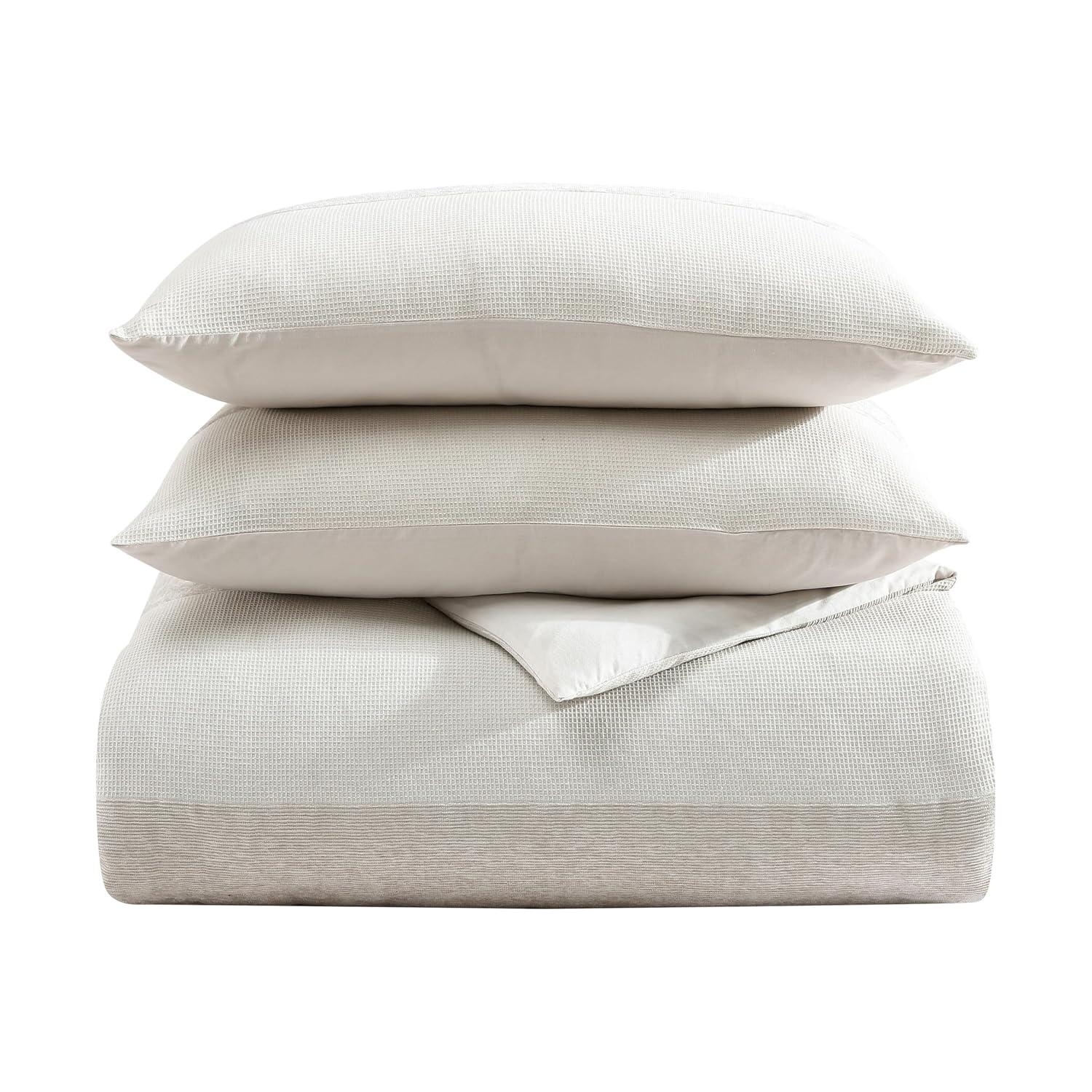 Vera Wang Vera Wang Chenille Waffle Stripe Beige