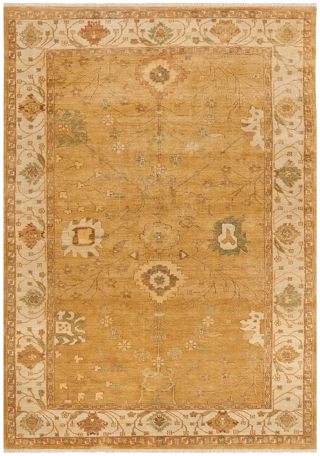 Oushak Hand Knotted Wool Oriental Rug