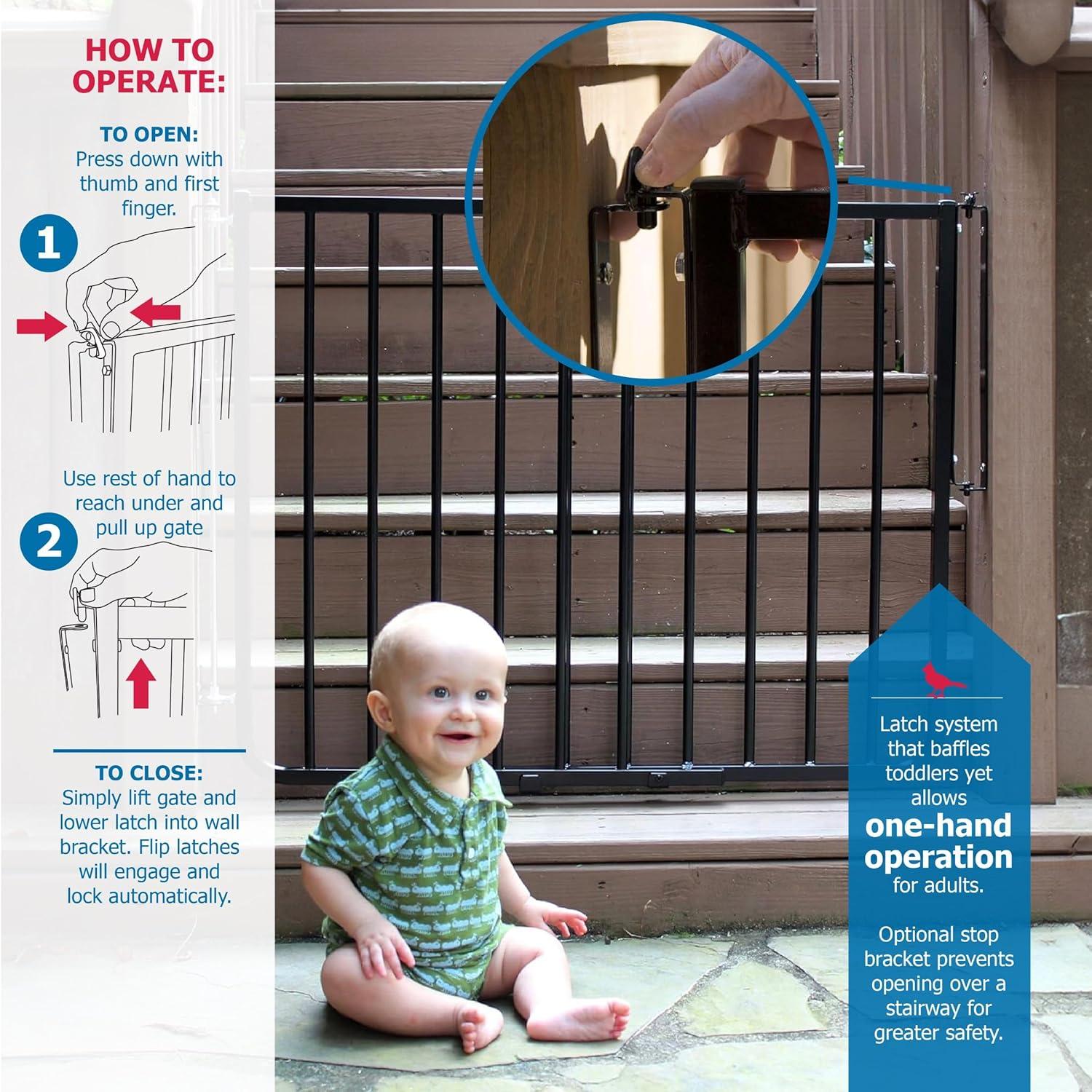 Cardinal Gates SS30OD Outdoor Baby & Pet Gate for Stairs