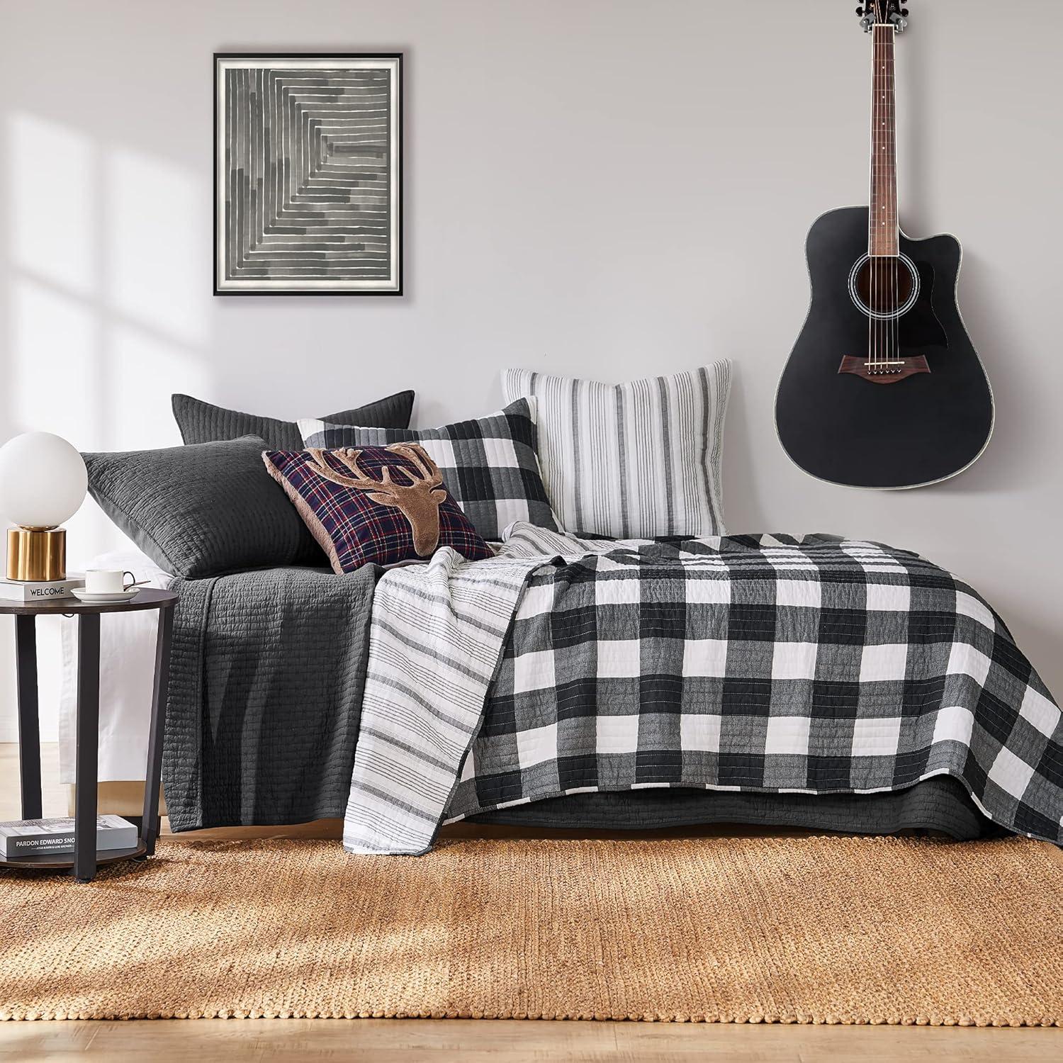 The Industrial Shop Solid Quilt and Sham Bedding Set