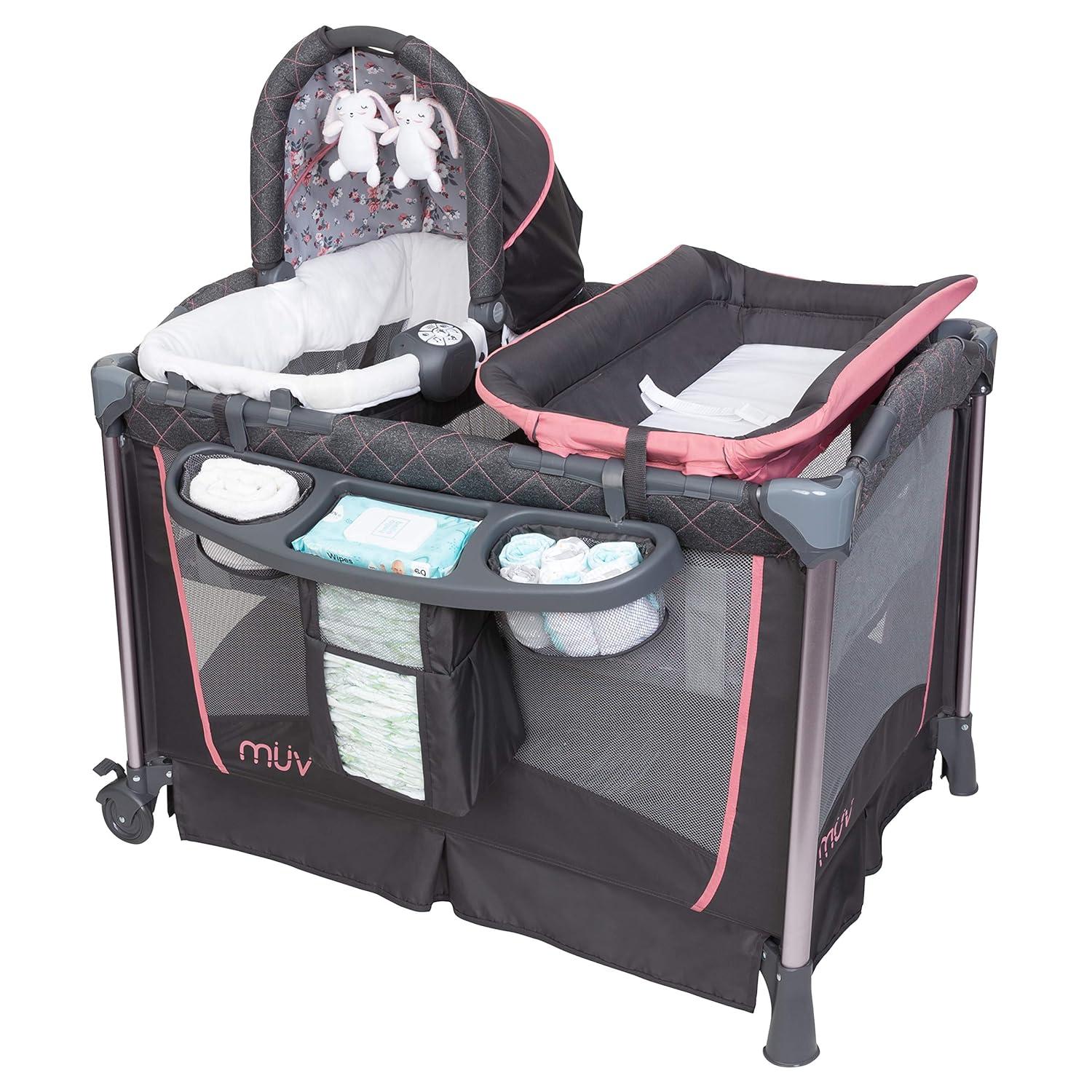 Baby Trend Lil Snooze Deluxe III Nursery Center Playard - Cozy Pink