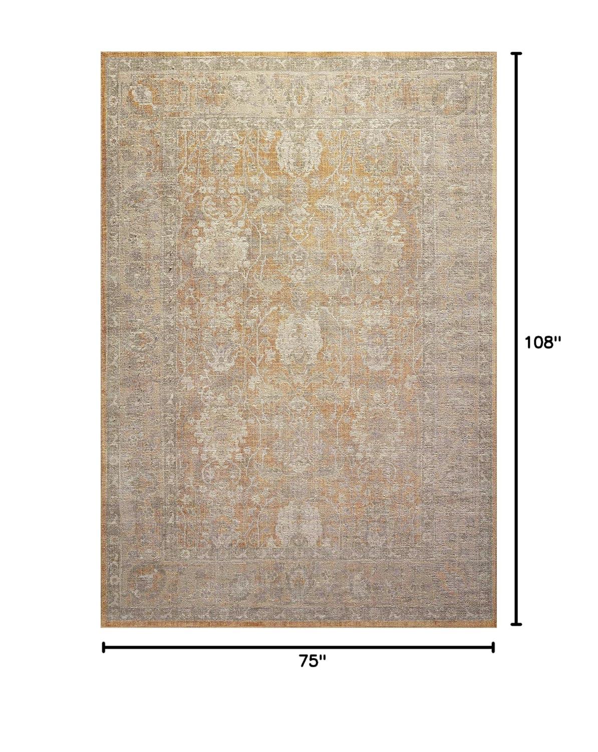 Chris Loves Julia x Loloi Rosemarie Oriental Gold/Sand Area Rug