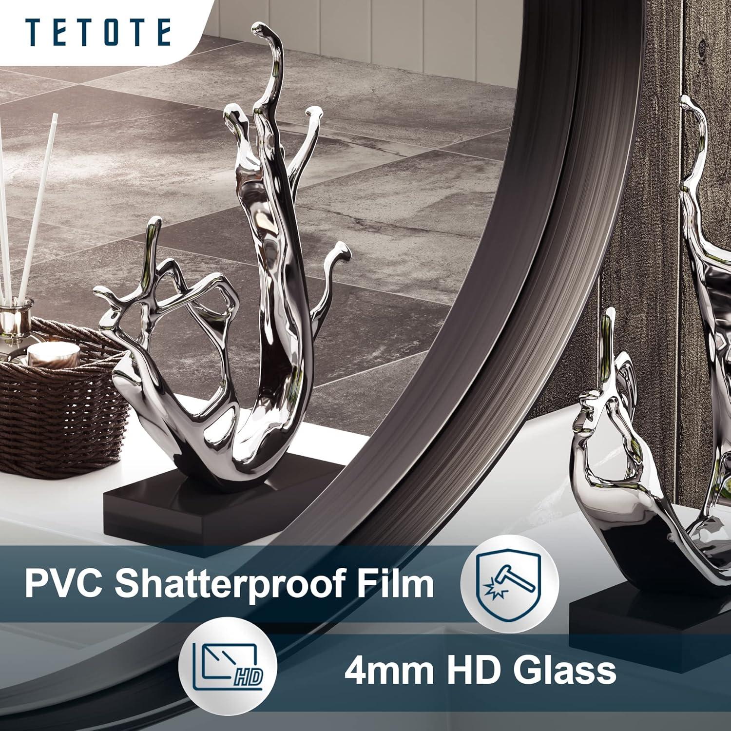 Brightify Gold Oval Mirror for Bathroom 24x36 Inch, Oval Vanity Mirror Gold Metal Frame, Modern Wall Mirror for Bedroom Living Room Farmhouse Fireplace Entryway, Hangs Horizontal or Vertical