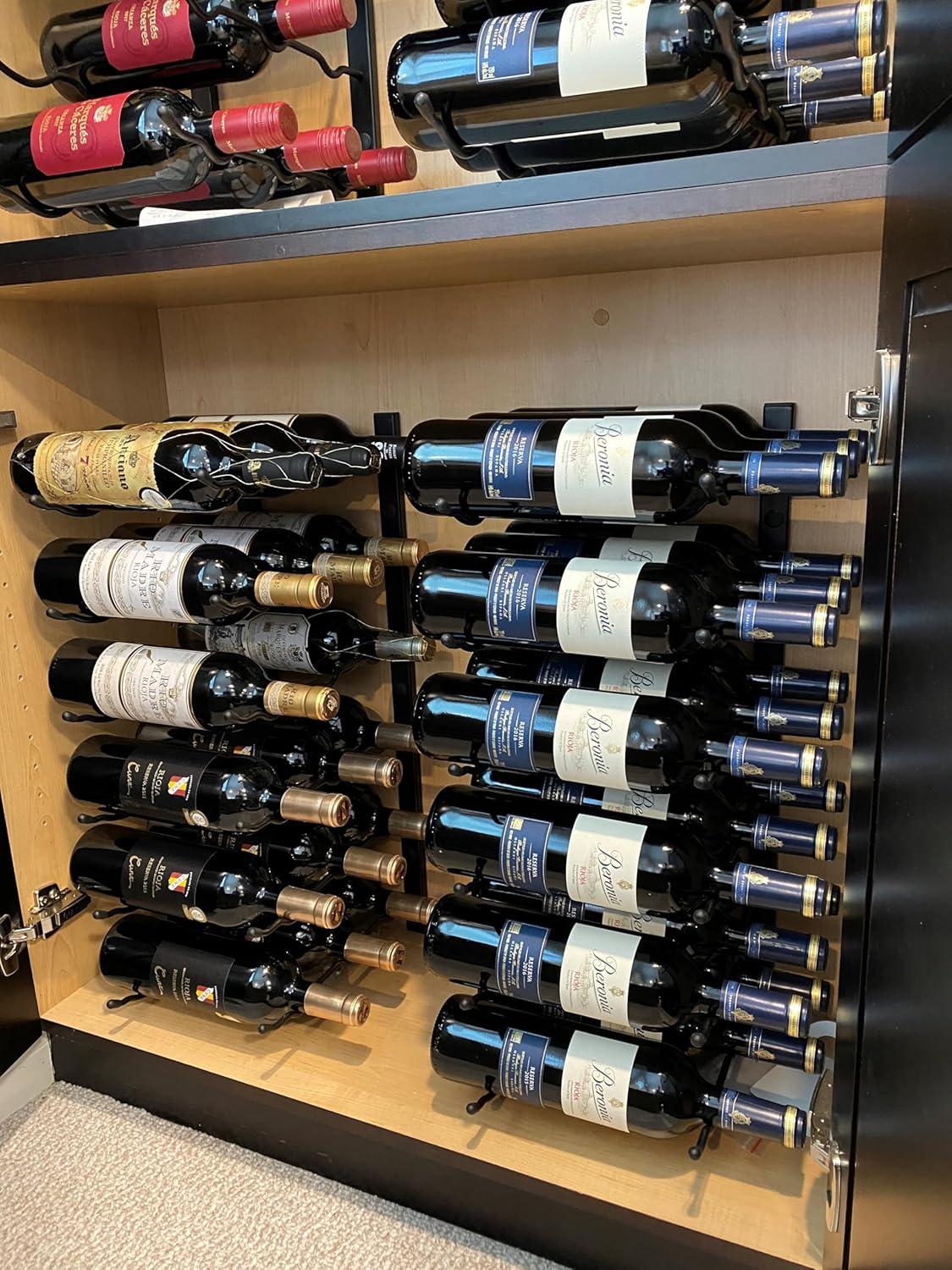 Rebrilliant Indurial 18 Bottle Wall Mounted Wine Bottle Rack