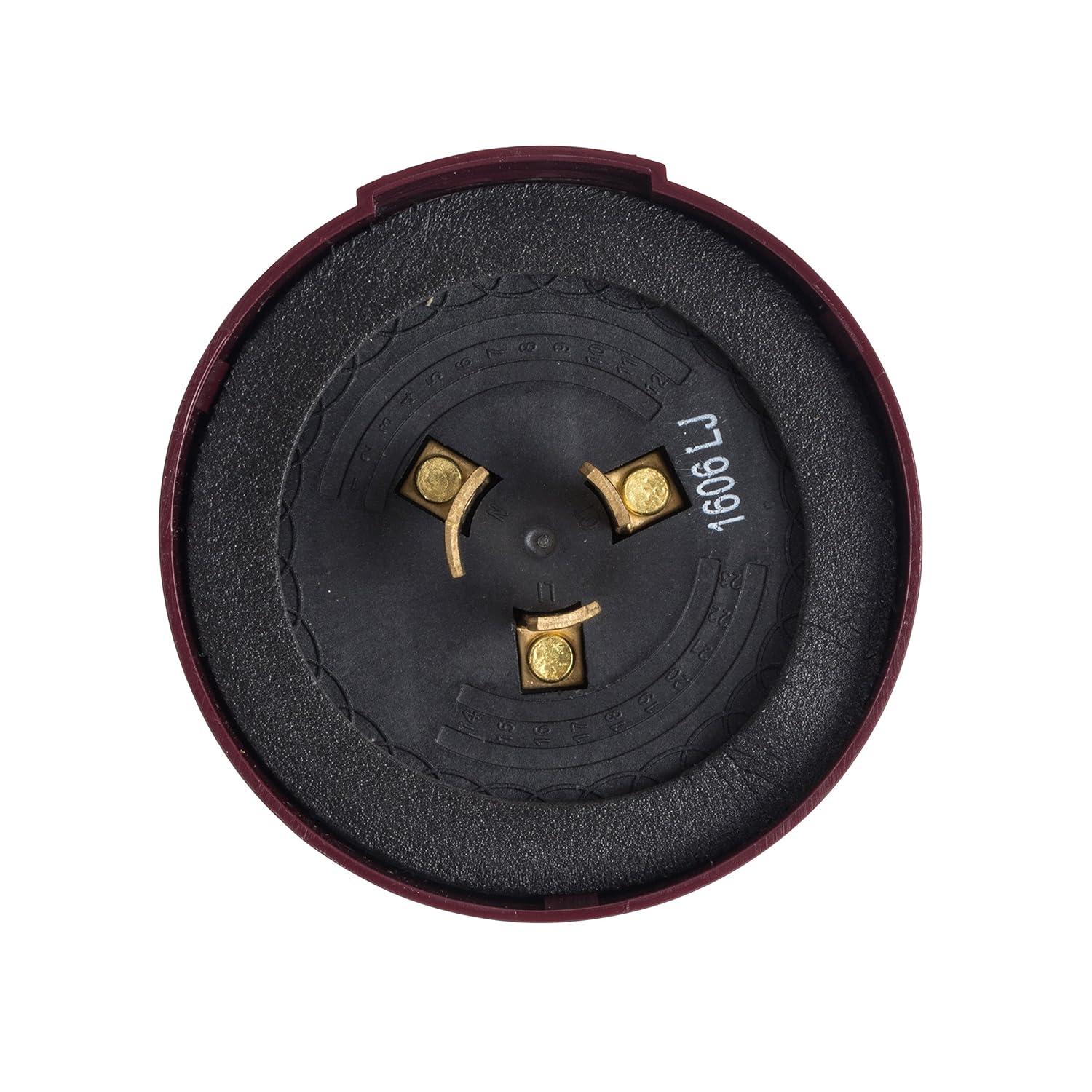 Red Twist-Lock Photocontrol for Outdoor Security Lighting