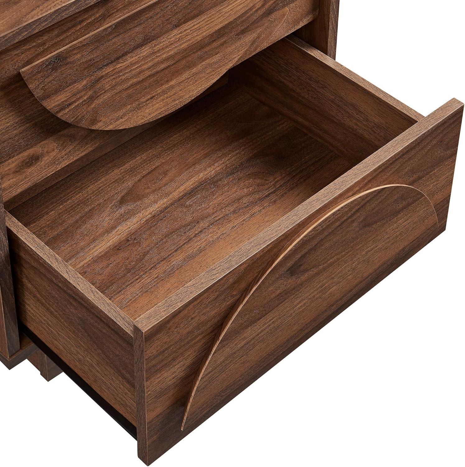 Modway Bulwark 2-Drawer Nightstand In Walnut