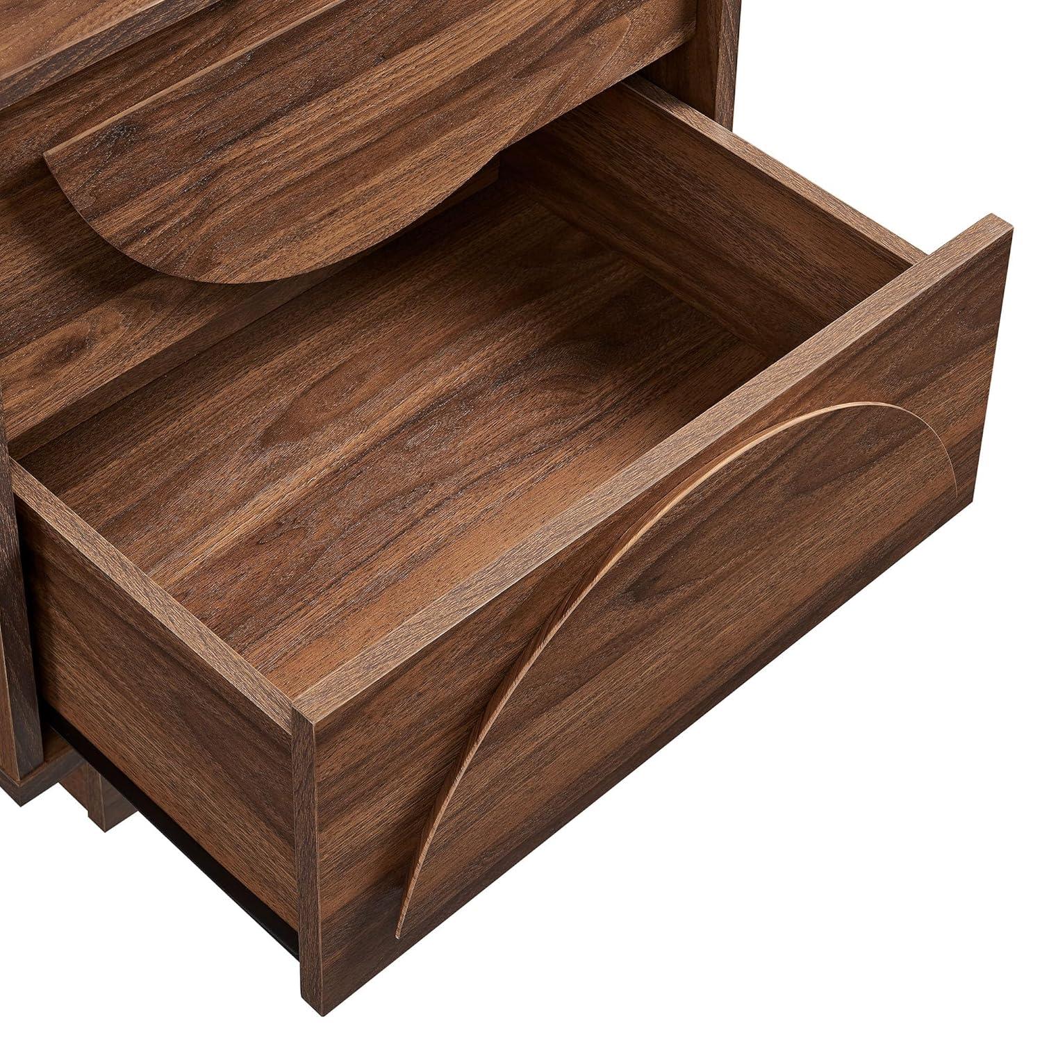 Modway Bulwark 2-Drawer Nightstand In Walnut