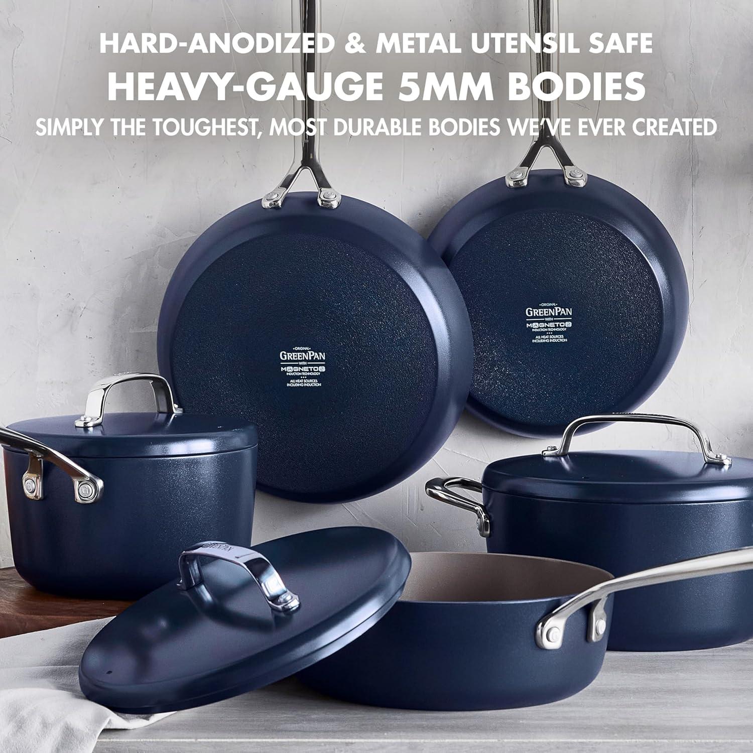 GreenPan GP5 Colors Healthy Ceramic Nonstick 15-Piece Cookware Set