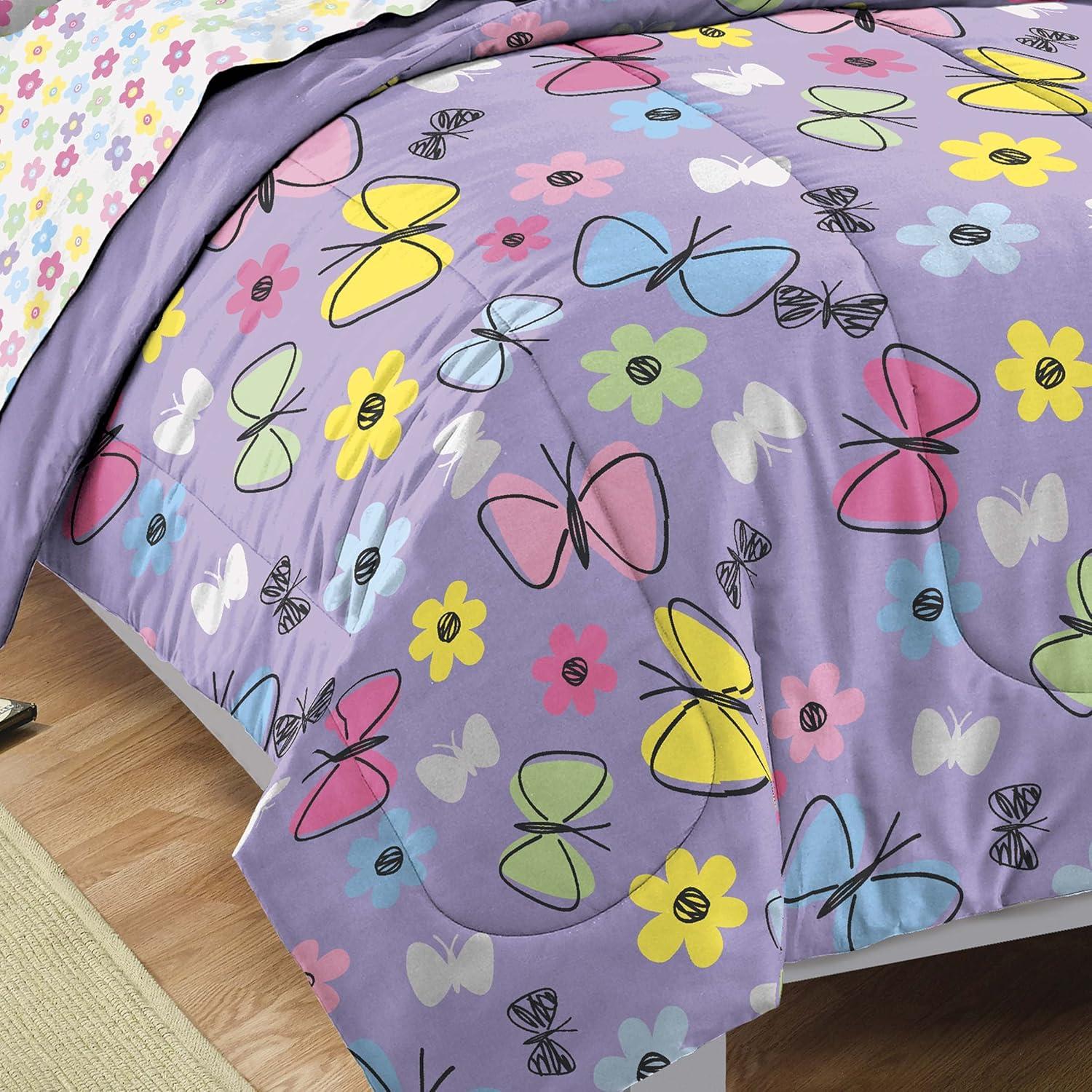 Dream Factory Sweet Butterfly Comforter Set Multi Color