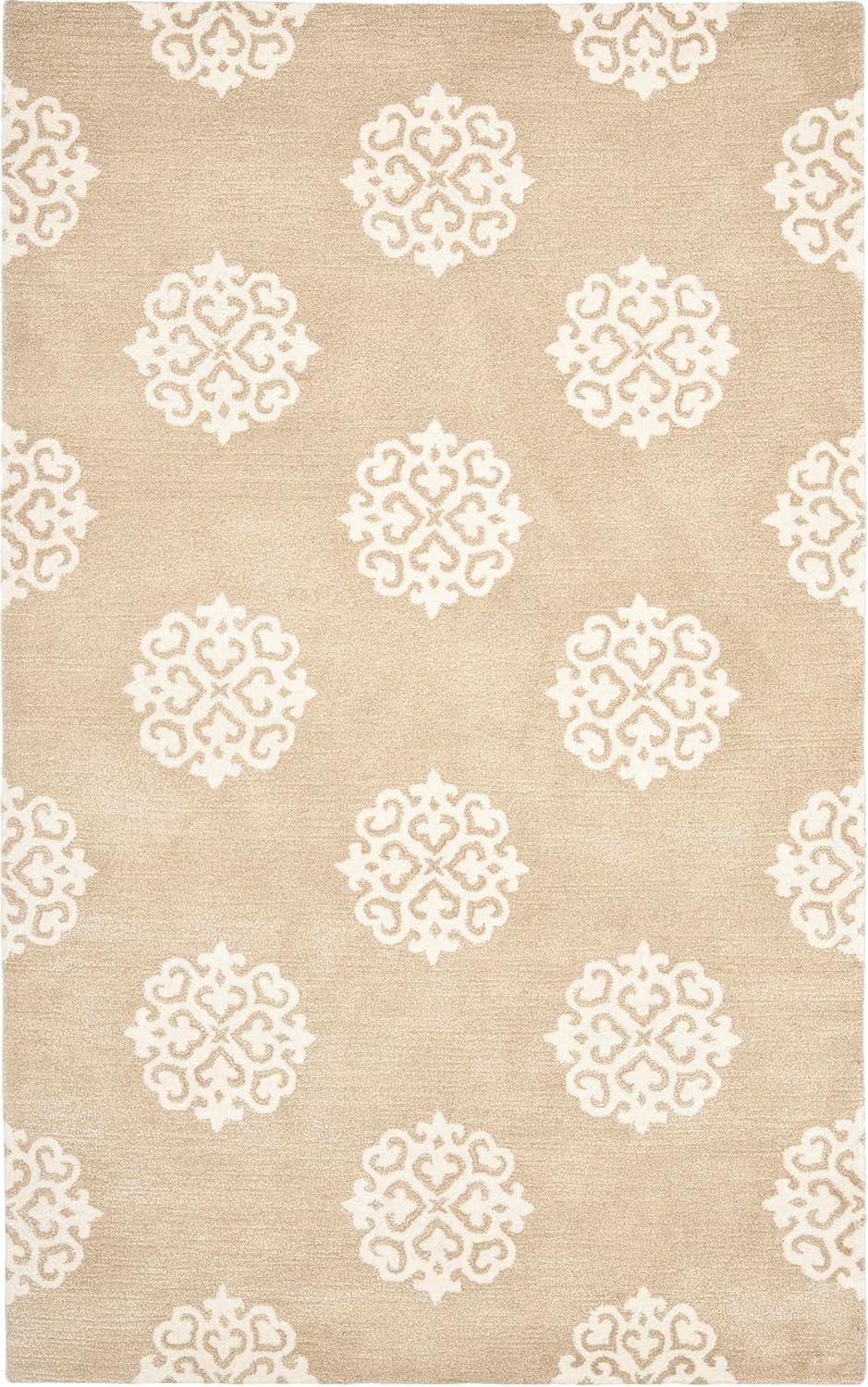 Soho SOH724 Hand Tufted Indoor Area Rug - Beige/Ivory - 5'x8' - Safavieh