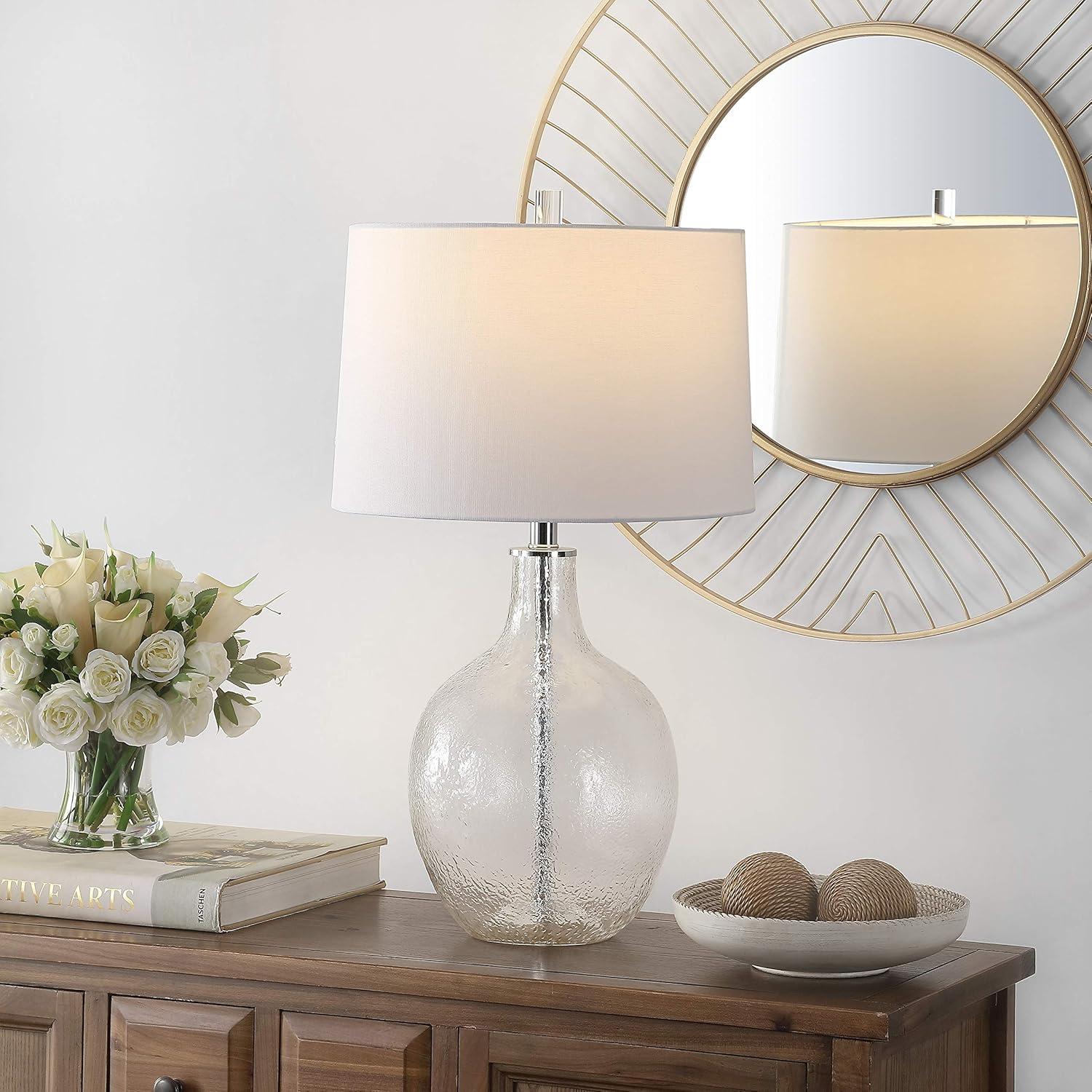Ebern Designs Glass Table Lamp