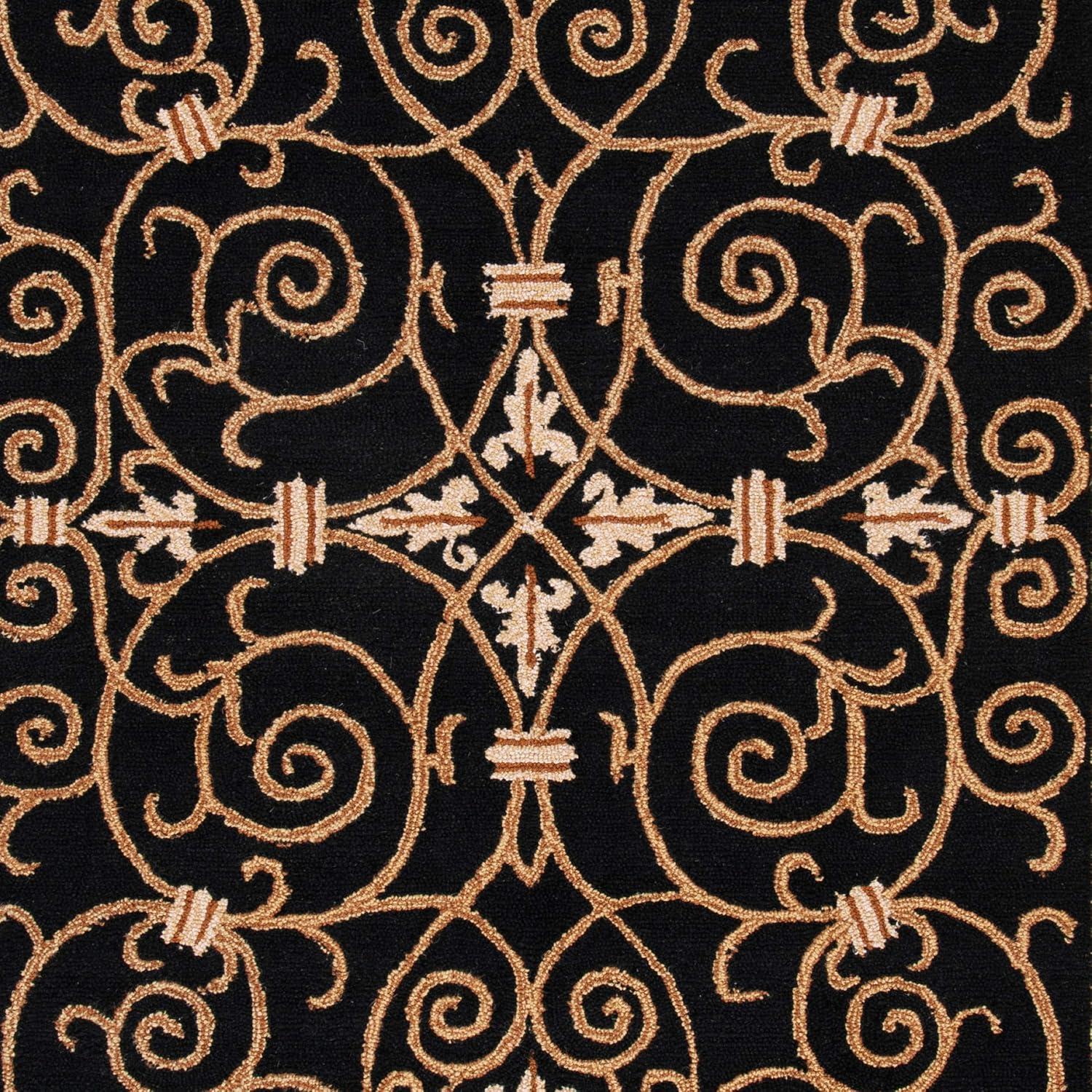 Chelsea HK11 Handmade Accent Rug - 2'6"x4' - Black - Safavieh