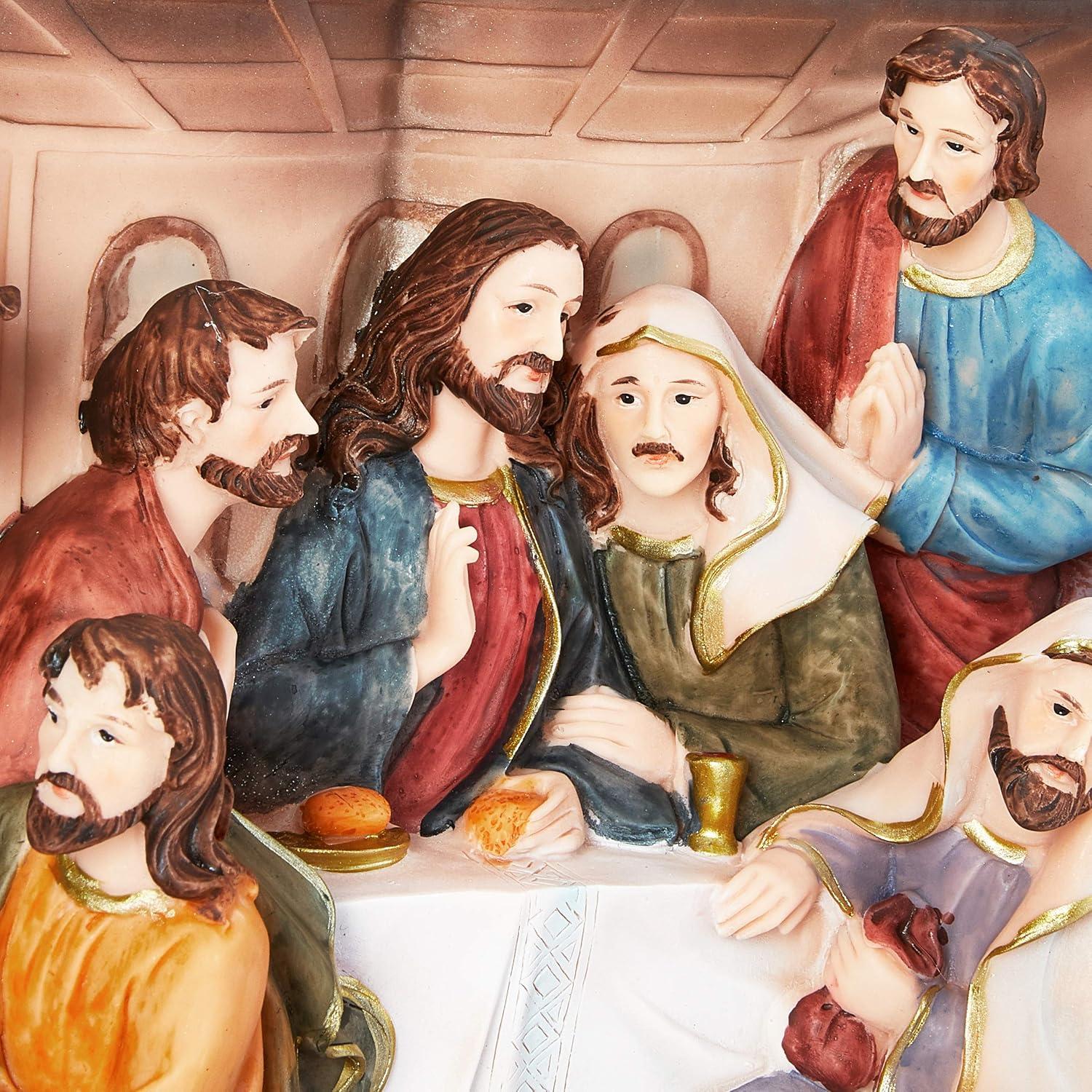 Hi-Line Gift Ltd Last Supper Wall Plaque, 16"