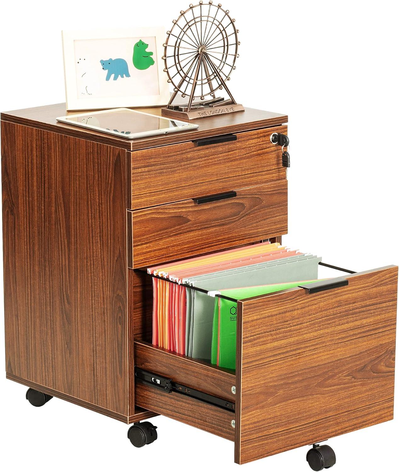 Zipcode Design™ Gosser 15.7'' Wide 3 -Drawer Mobile File Cabinet