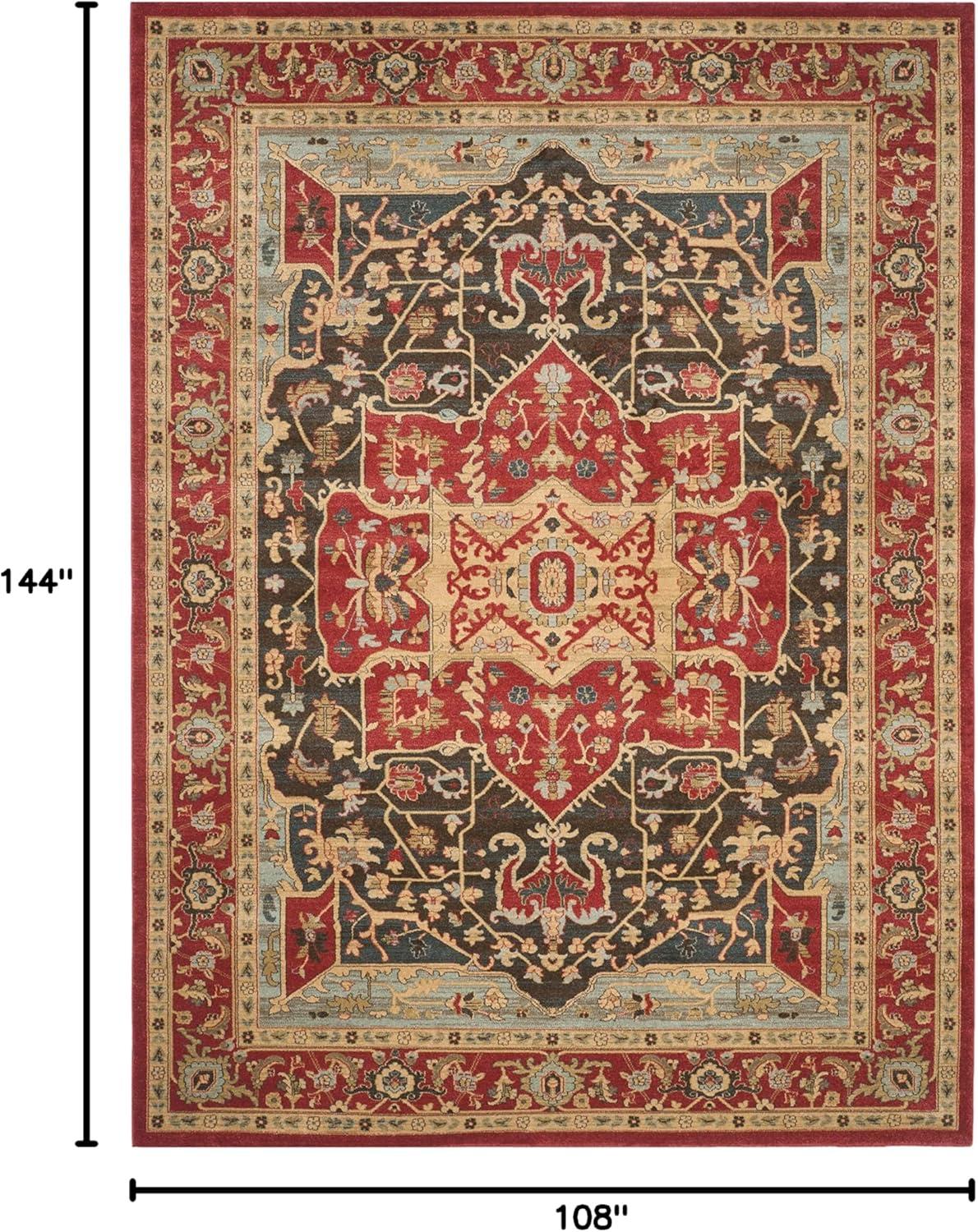 Mahal MAH625 Power Loomed Area Rug - Red/Red - 8'9"x11'9" - Safavieh.