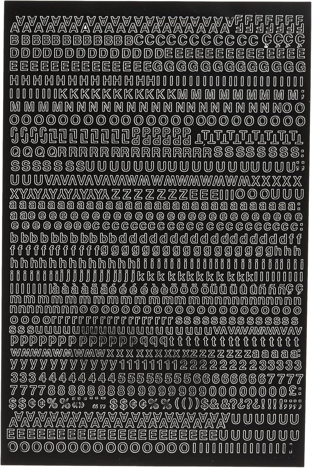 Headline/Geotype Vinyl Lettering, Helvetica, 1/4", Black Captial Letters