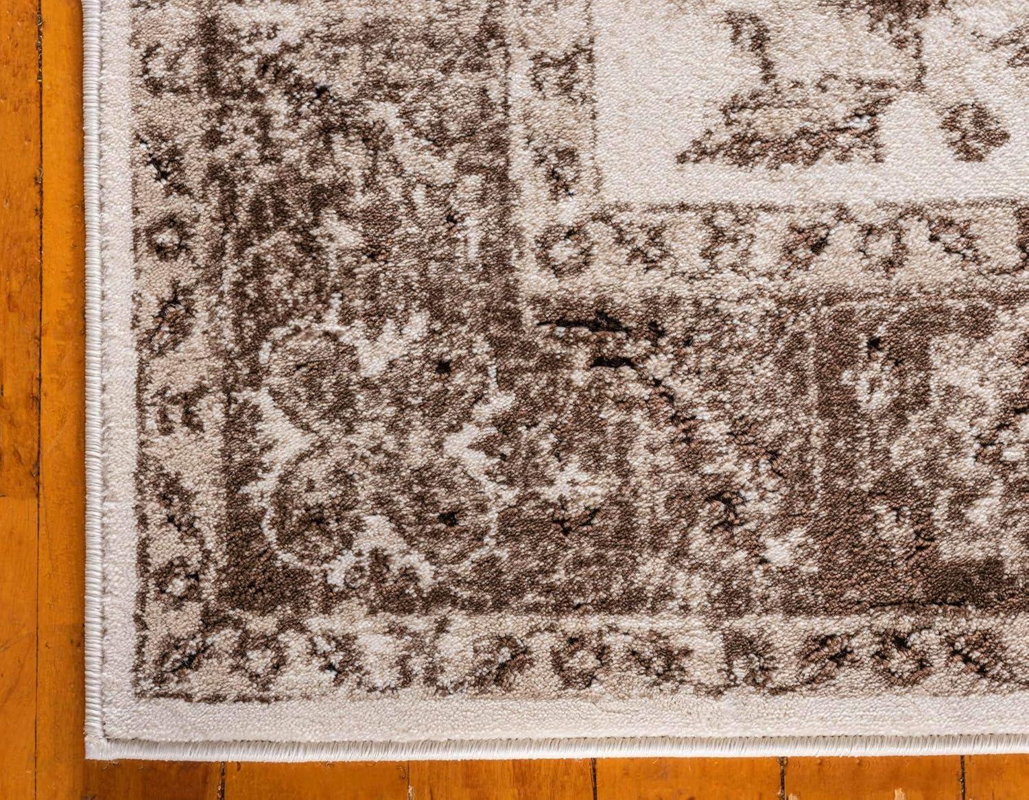 Unique Loom Rushmore Collection Area Rug - Lincoln (7' 1" x 10' Rectangle, Cream/ Beige)