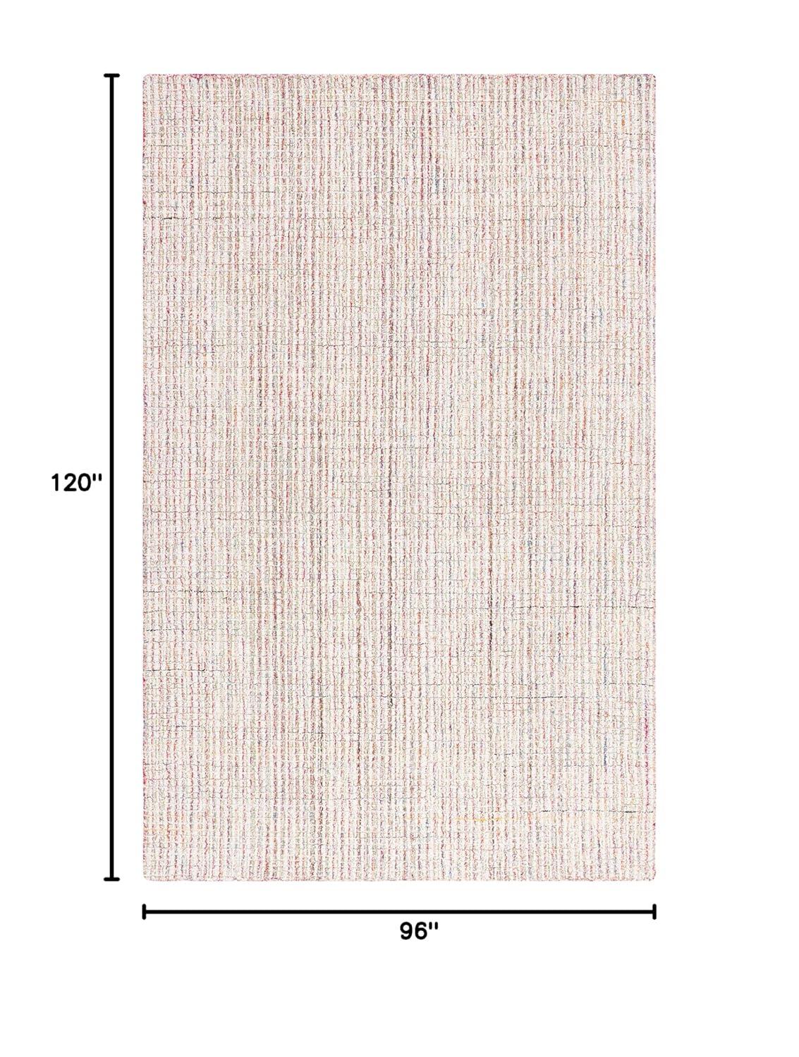 Abstract ABT481 Handmade Indoor Area Rug - Red/Green - 8'x10' - Safavieh