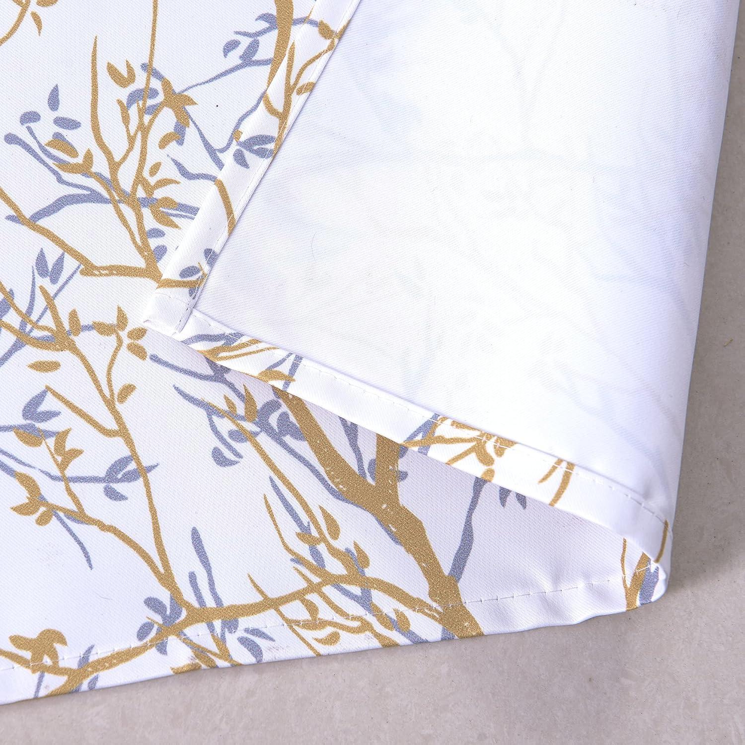 Floral Flower Thermal Insulated Energy Saving Window Curtain Valance for Living Room/Bedroom/Kitchen/Kids Rod Pocket 52 by 18 Inch