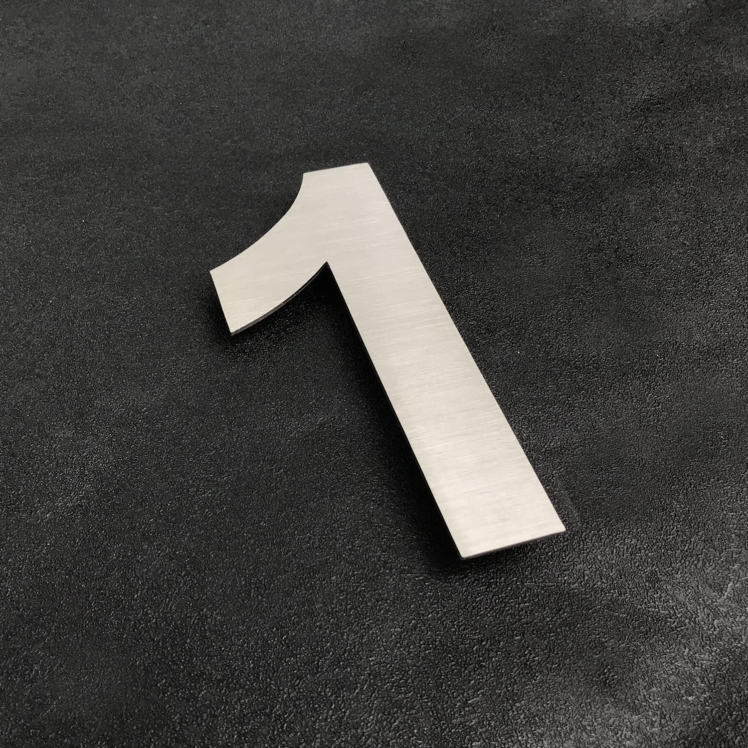 ModernStainlessHardware 6'' H Stainless Steel House Number